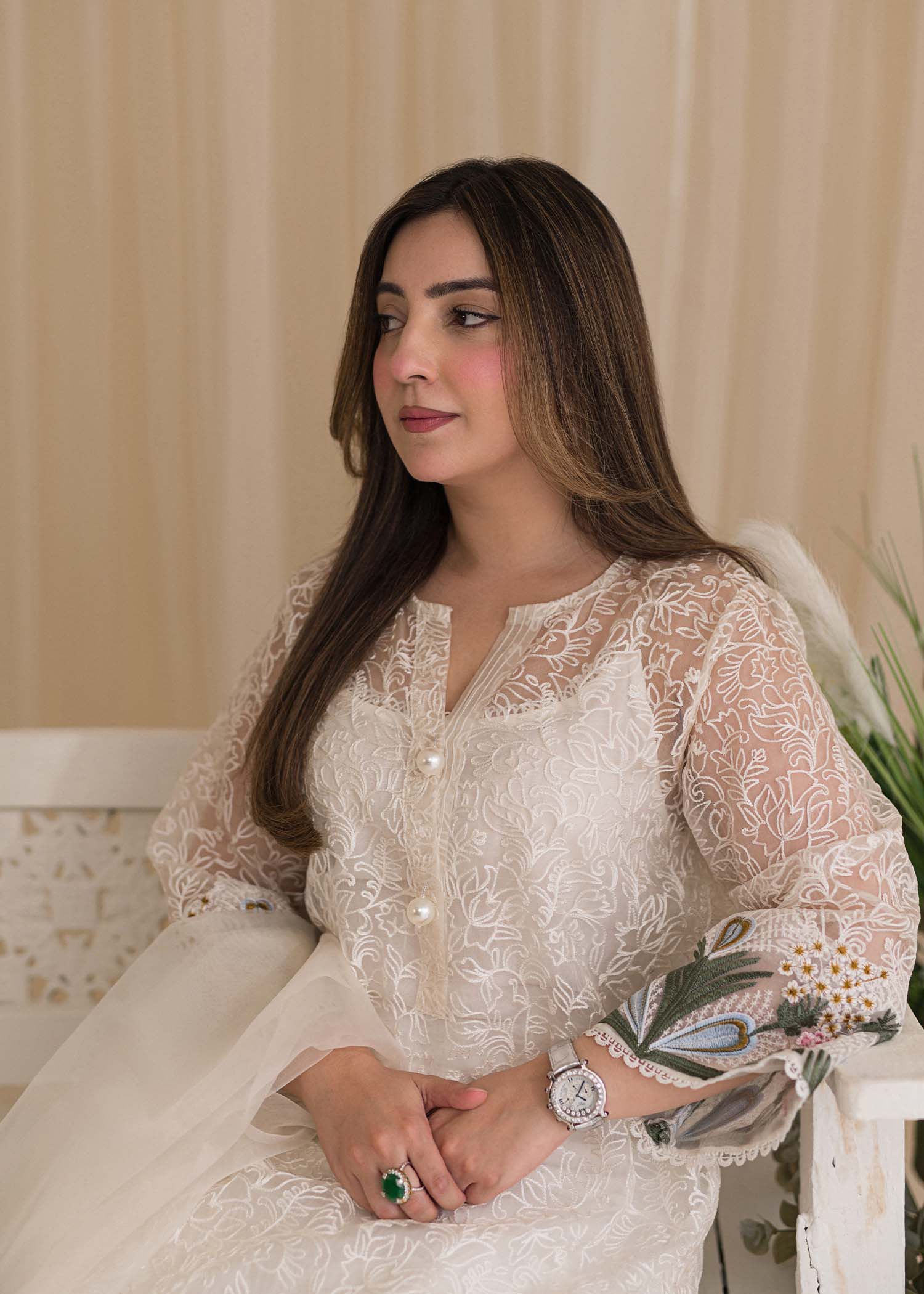 Sadaf Fawad Khan | Lyla Festive Pret | Plumeria by Designer Sadaf Fawad Khan - House of Maryam - Pakistani Designer Ethnic Wear in {{ shop.shopifyCountryName }}