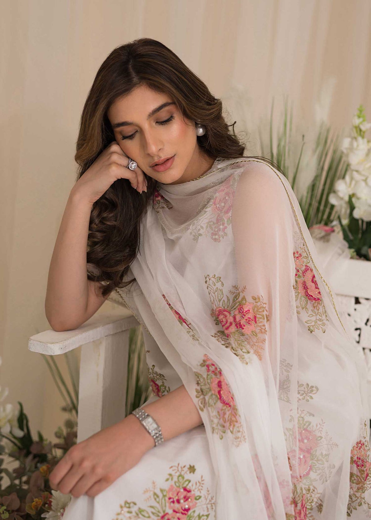Sadaf Fawad Khan | Lyla Festive Pret | Tea Rose -  Sadaf Fawad Khan Formal - Original Designer Dress - House of Maryam