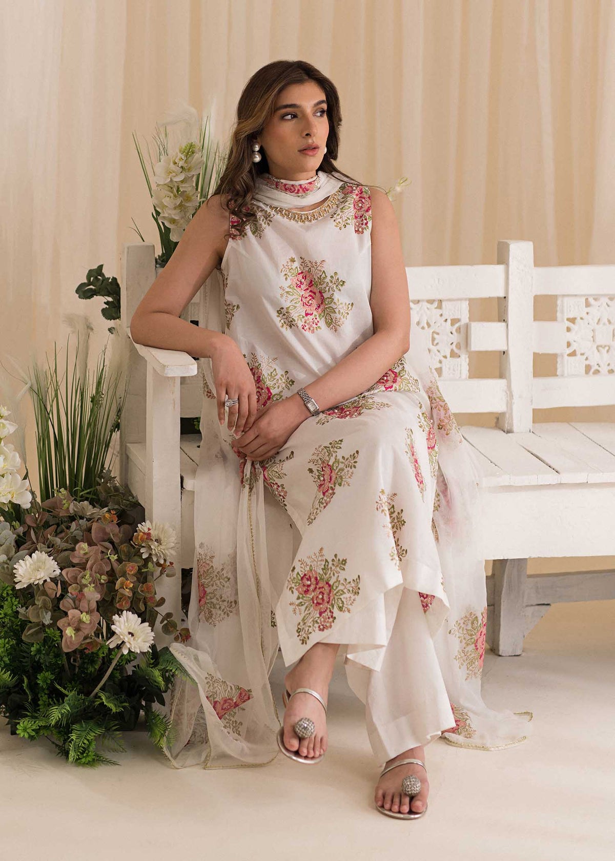 Sadaf Fawad Khan | Lyla Festive Pret | Tea Rose -  Sadaf Fawad Khan Formal - Original Designer Dress - House of Maryam