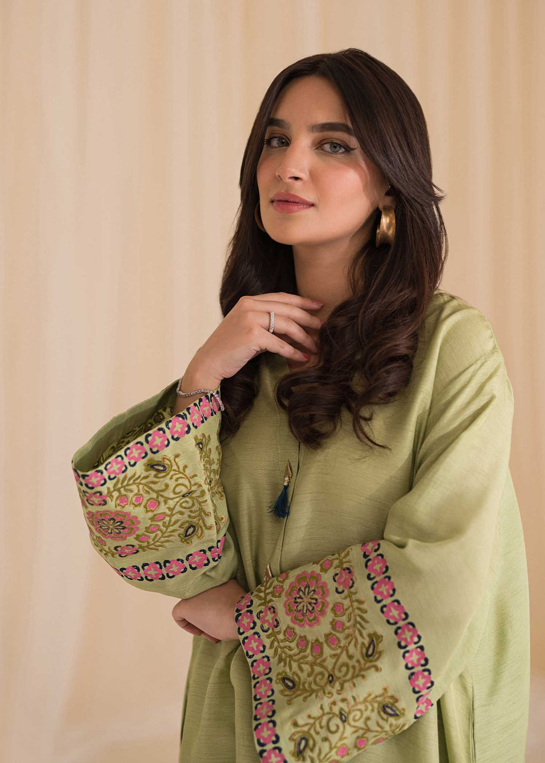 Sadaf Fawad Khan | Lyla Festive Pret | Moss by Designer Sadaf Fawad Khan - House of Maryam - Pakistani Designer Ethnic Wear in {{ shop.shopifyCountryName }}