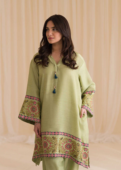 Sadaf Fawad Khan | Lyla Festive Pret | Moss -  Sadaf Fawad Khan Formal - Original Designer Dress - House of Maryam