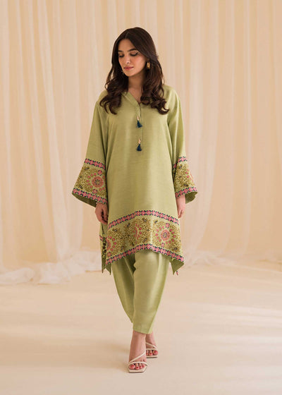 Sadaf Fawad Khan | Lyla Festive Pret | Moss -  Sadaf Fawad Khan Formal - Original Designer Dress - House of Maryam