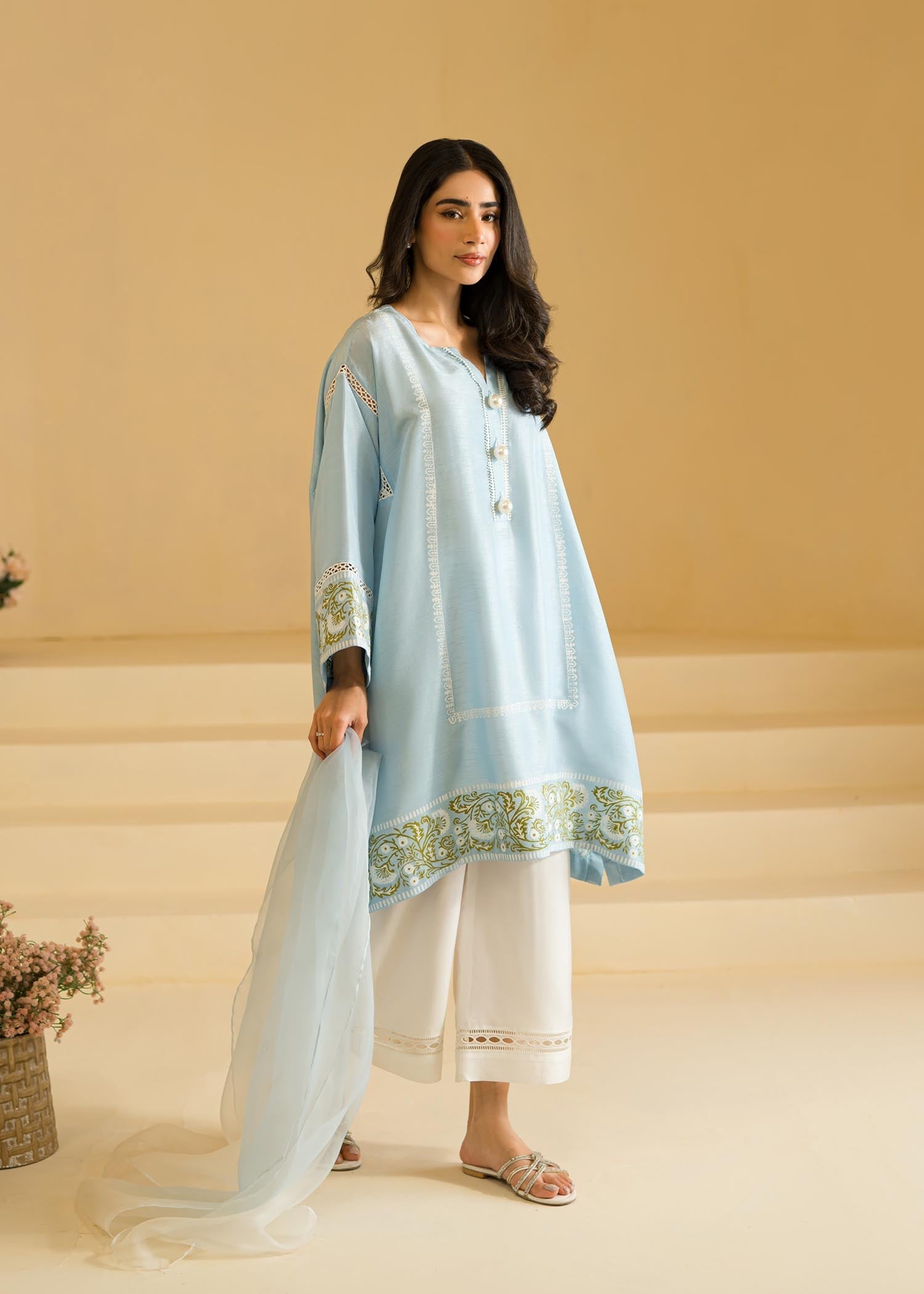 Sadaf Fawad Khan | Eid Pret 24 | Lara by Designer Sadaf Fawad Khan - House of Maryam - Pakistani Designer Ethnic Wear in {{ shop.shopifyCountryName }}