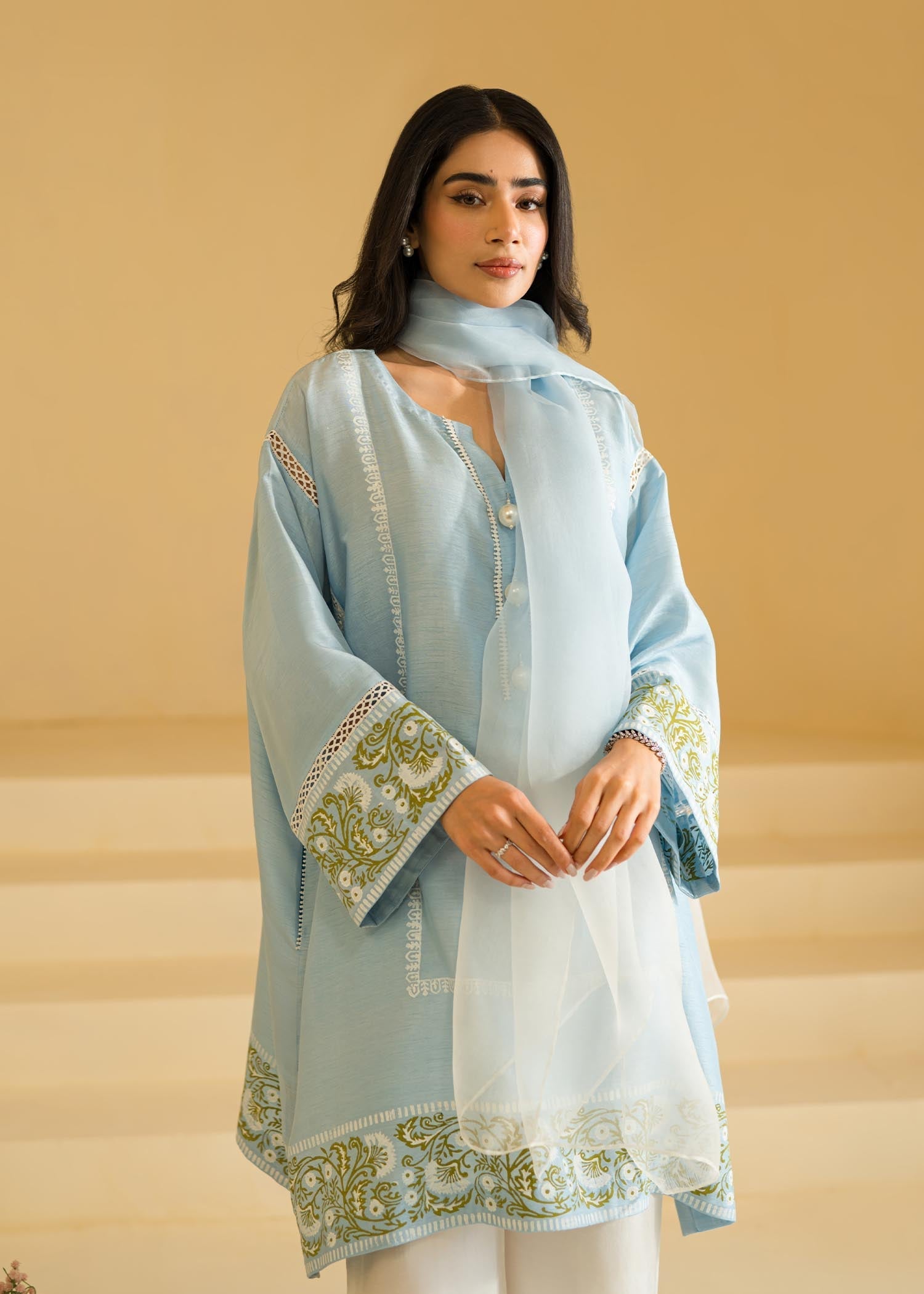 Sadaf Fawad Khan | Eid Pret 24 | Lara by Designer Sadaf Fawad Khan - House of Maryam - Pakistani Designer Ethnic Wear in {{ shop.shopifyCountryName }}