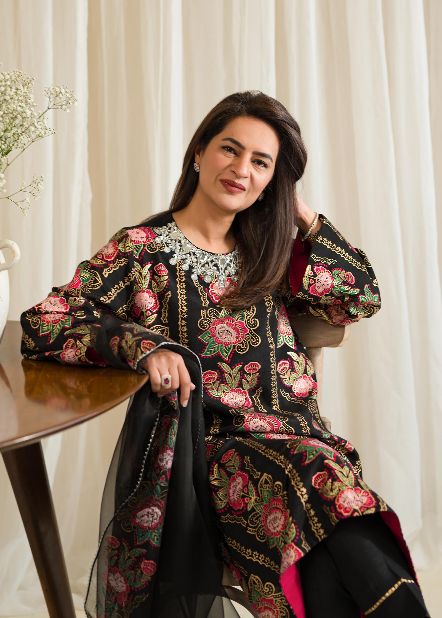 Sadaf Fawad Khan | Eid Pret 24 | Zaria by Designer Sadaf Fawad Khan - House of Maryam - Pakistani Designer Ethnic Wear in {{ shop.shopifyCountryName }}