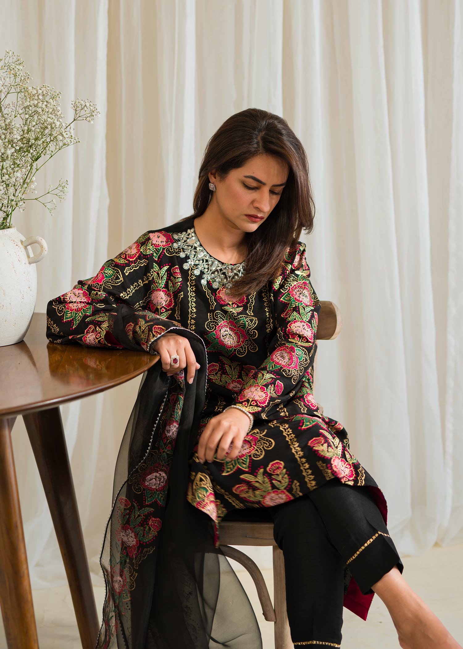 Sadaf Fawad Khan | Eid Pret 24 | Zaria by Designer Sadaf Fawad Khan - House of Maryam - Pakistani Designer Ethnic Wear in {{ shop.shopifyCountryName }}