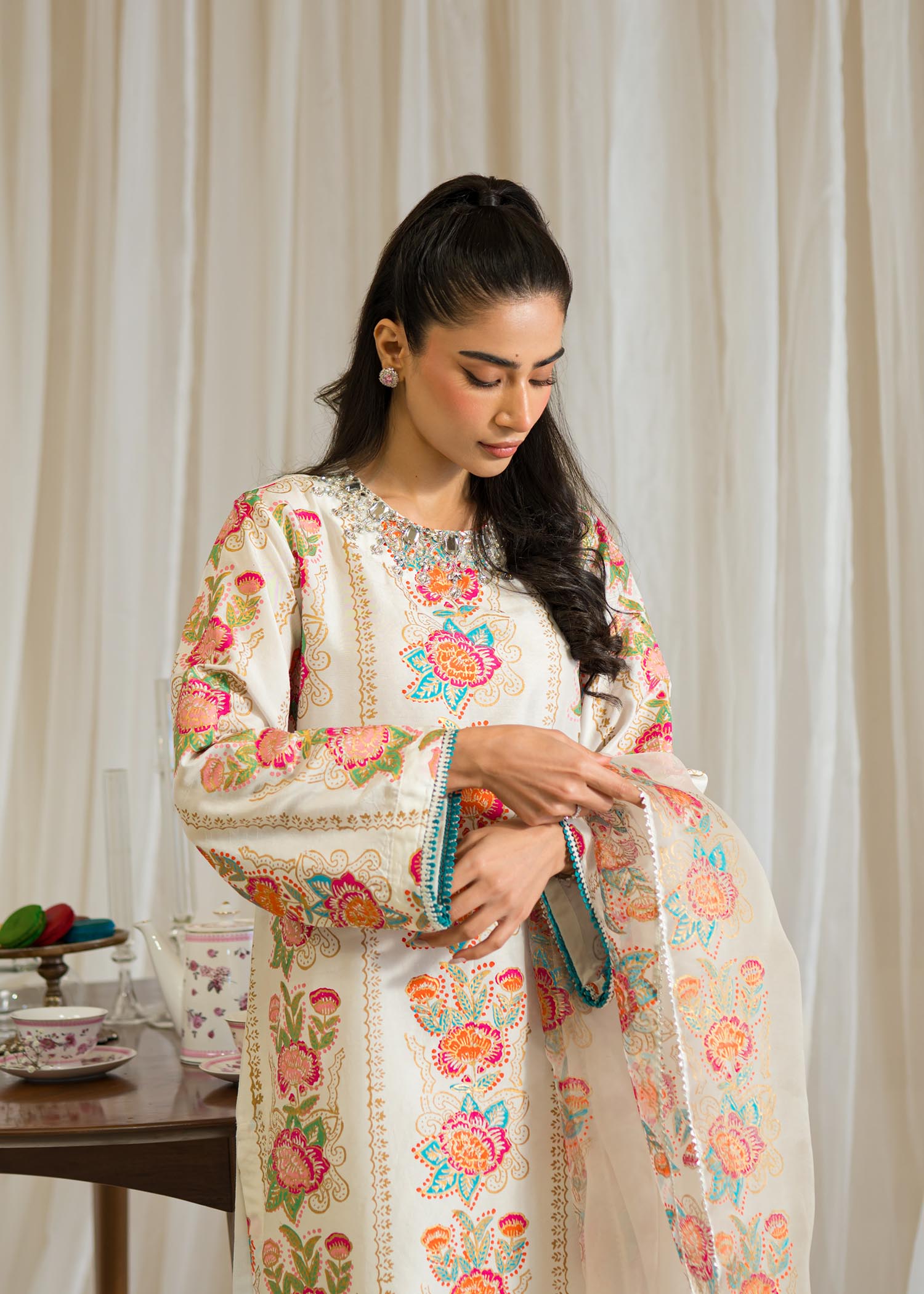 Sadaf Fawad Khan | Eid Pret 24 | Emel by Designer Sadaf Fawad Khan - House of Maryam - Pakistani Designer Ethnic Wear in {{ shop.shopifyCountryName }}