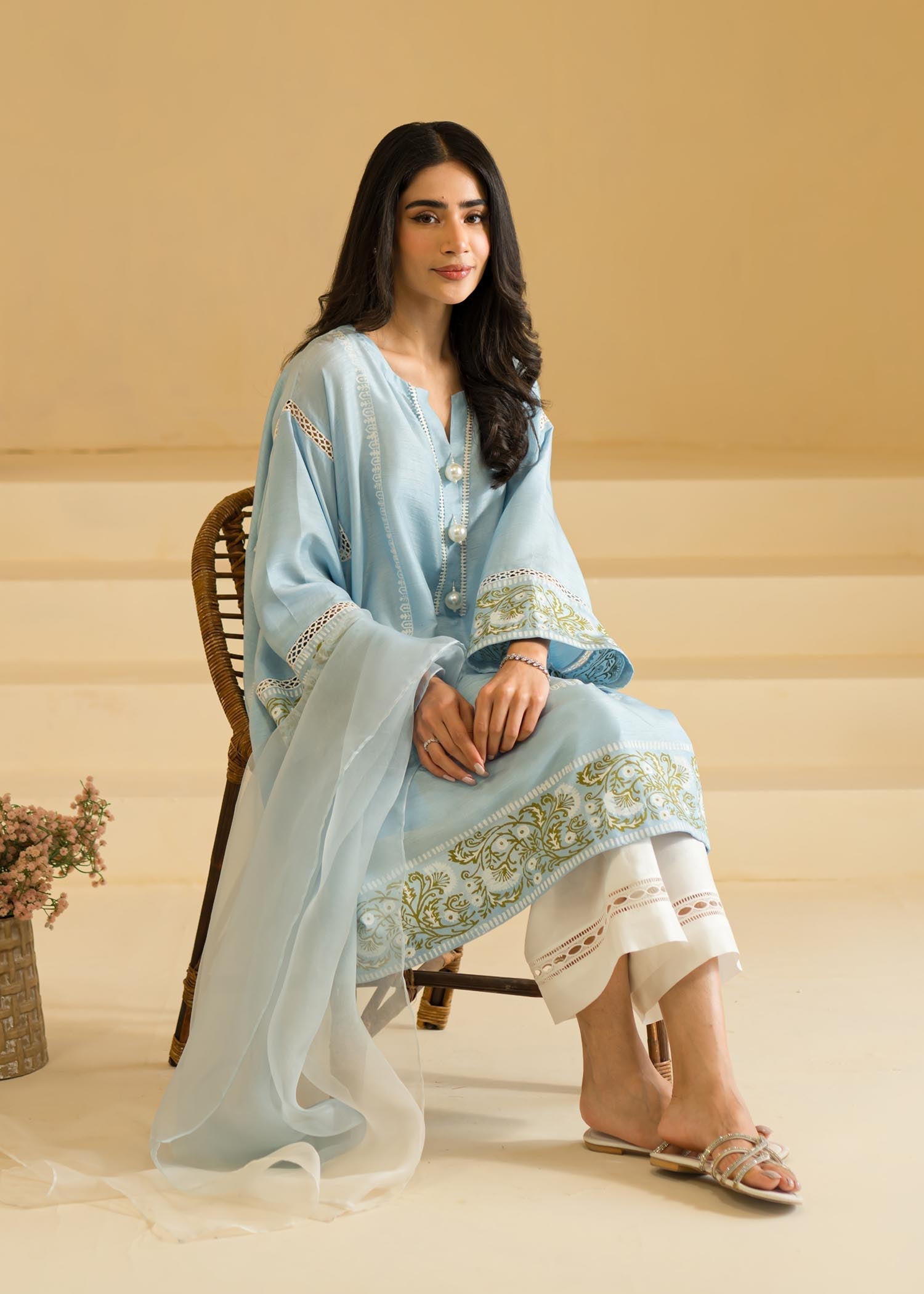 Sadaf Fawad Khan | Eid Pret 24 | Lara by Designer Sadaf Fawad Khan - House of Maryam - Pakistani Designer Ethnic Wear in {{ shop.shopifyCountryName }}