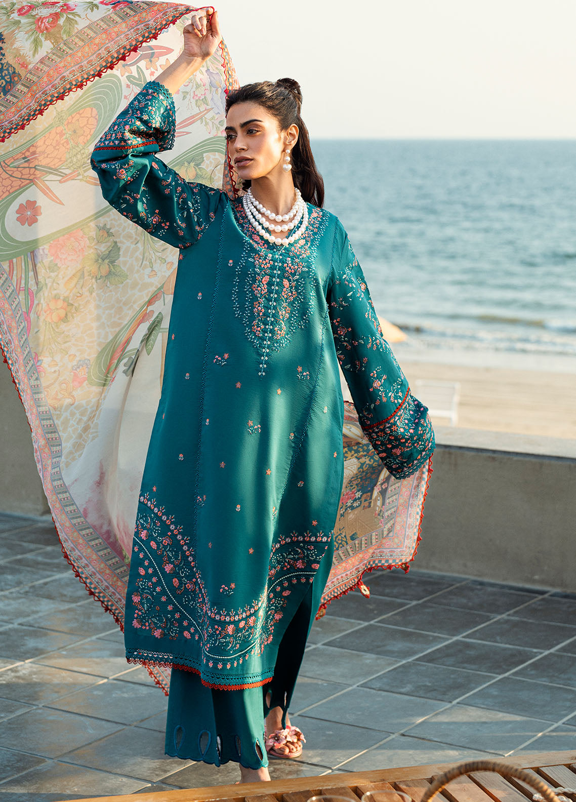 Sahane | Yaariyan Lawn Edit 25 | CT -20007 ORSA - Yaariyan -  Sahane Ladies Clothes - Original Designer Dress - House of Maryam