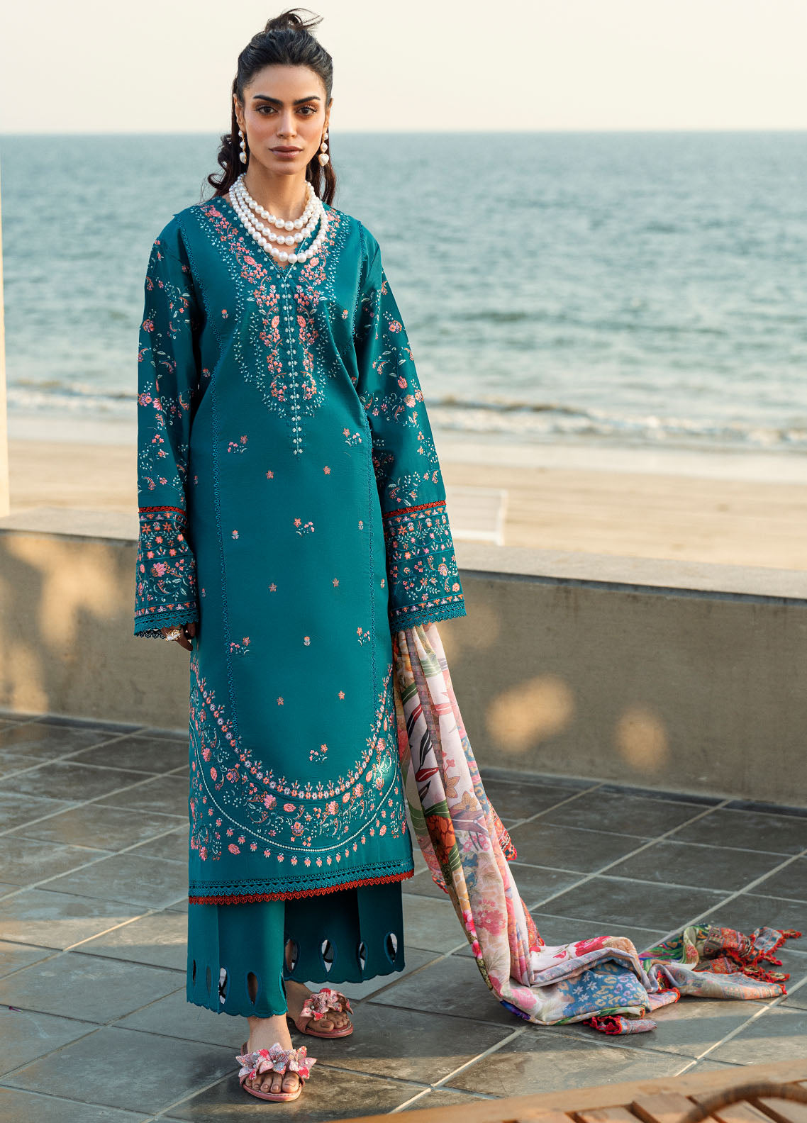 Sahane | Yaariyan Lawn Edit 25 | CT -20007 ORSA - Yaariyan -  Sahane Ladies Clothes - Original Designer Dress - House of Maryam