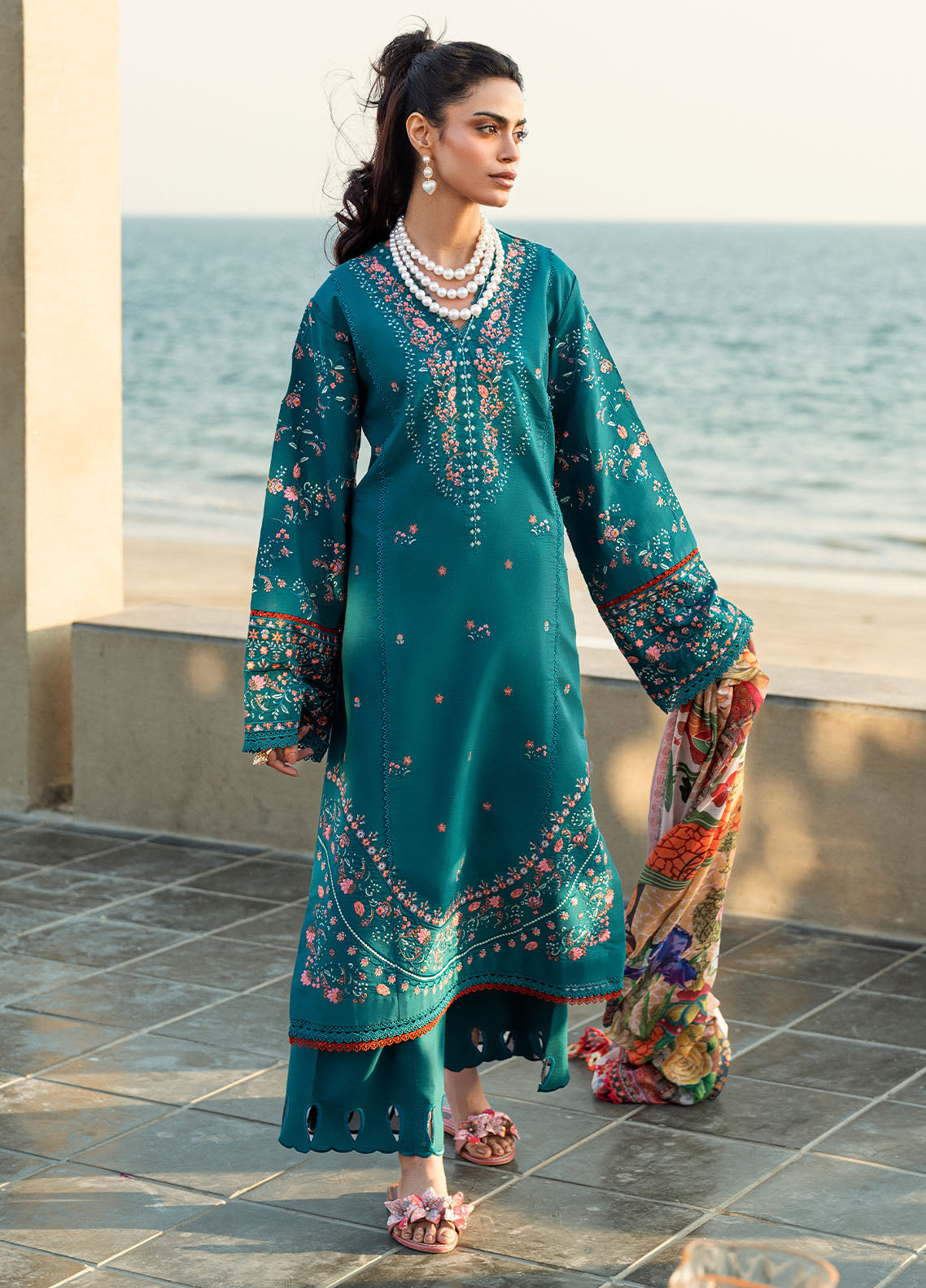 Sahane | Yaariyan Lawn Edit 25 | CT -20007 ORSA - Yaariyan -  Sahane Ladies Clothes - Original Designer Dress - House of Maryam