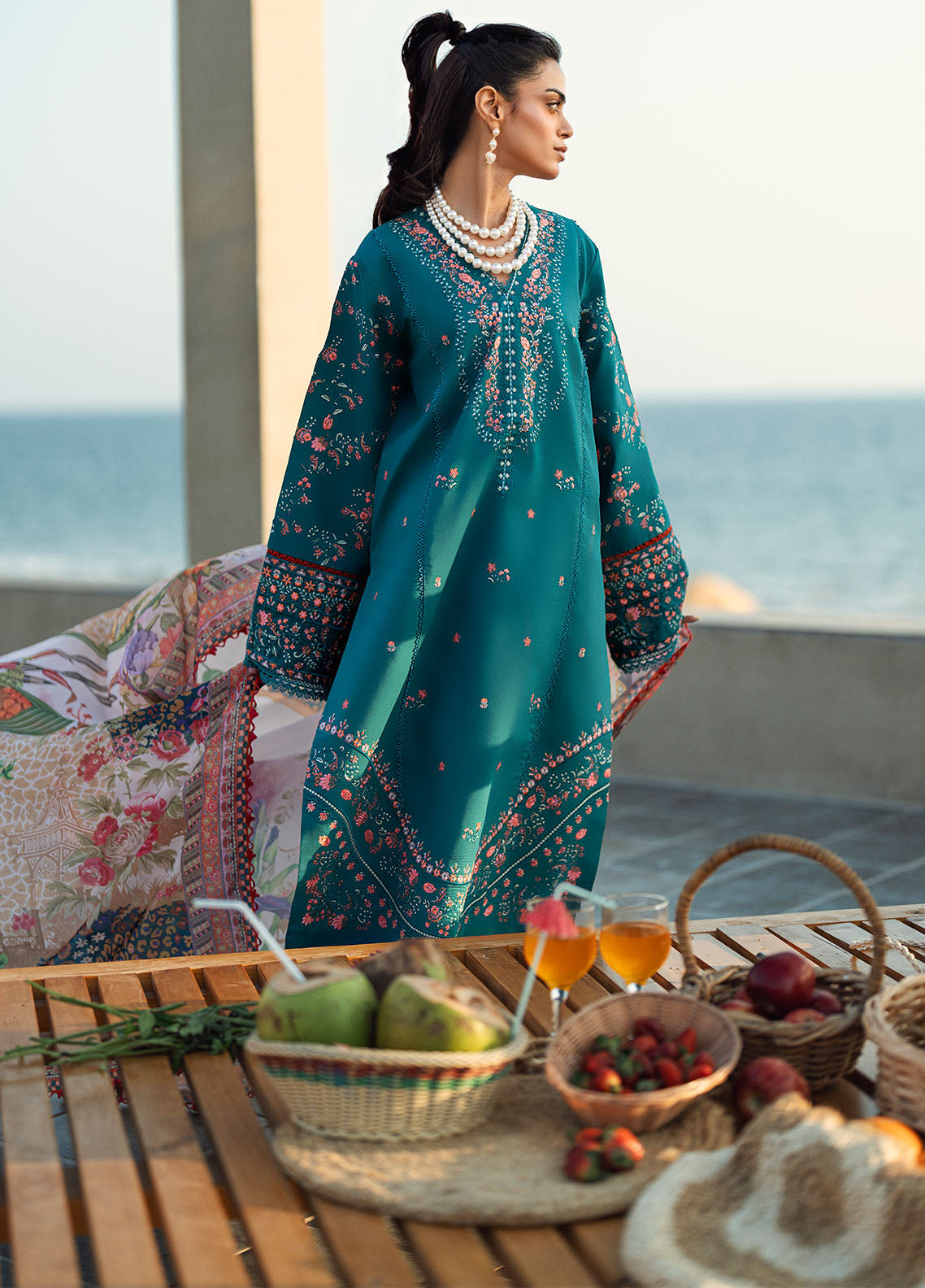 Sahane | Yaariyan Lawn Edit 25 | CT -20007 ORSA - Yaariyan -  Sahane Ladies Clothes - Original Designer Dress - House of Maryam