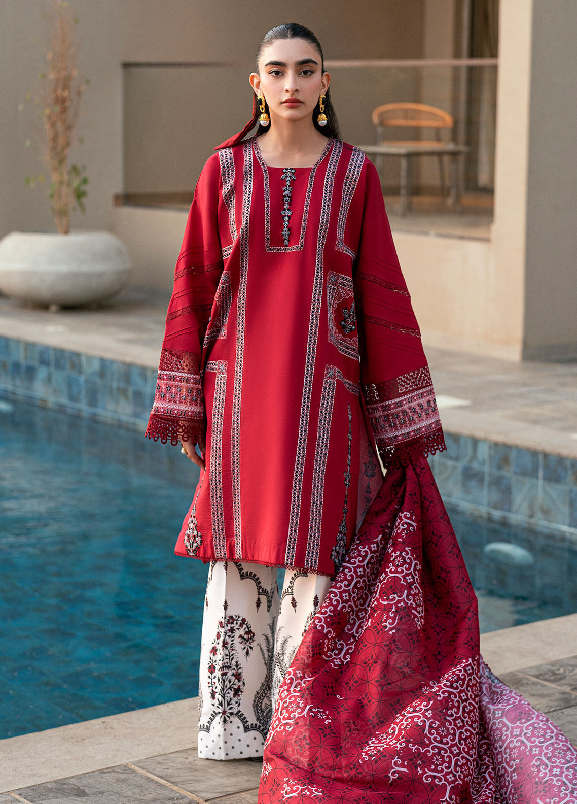 Sahane | Yaariyan Lawn Edit 25 | CT -20004 INA - Yaariyan -  Sahane Ladies Clothes - Original Designer Dress - House of Maryam
