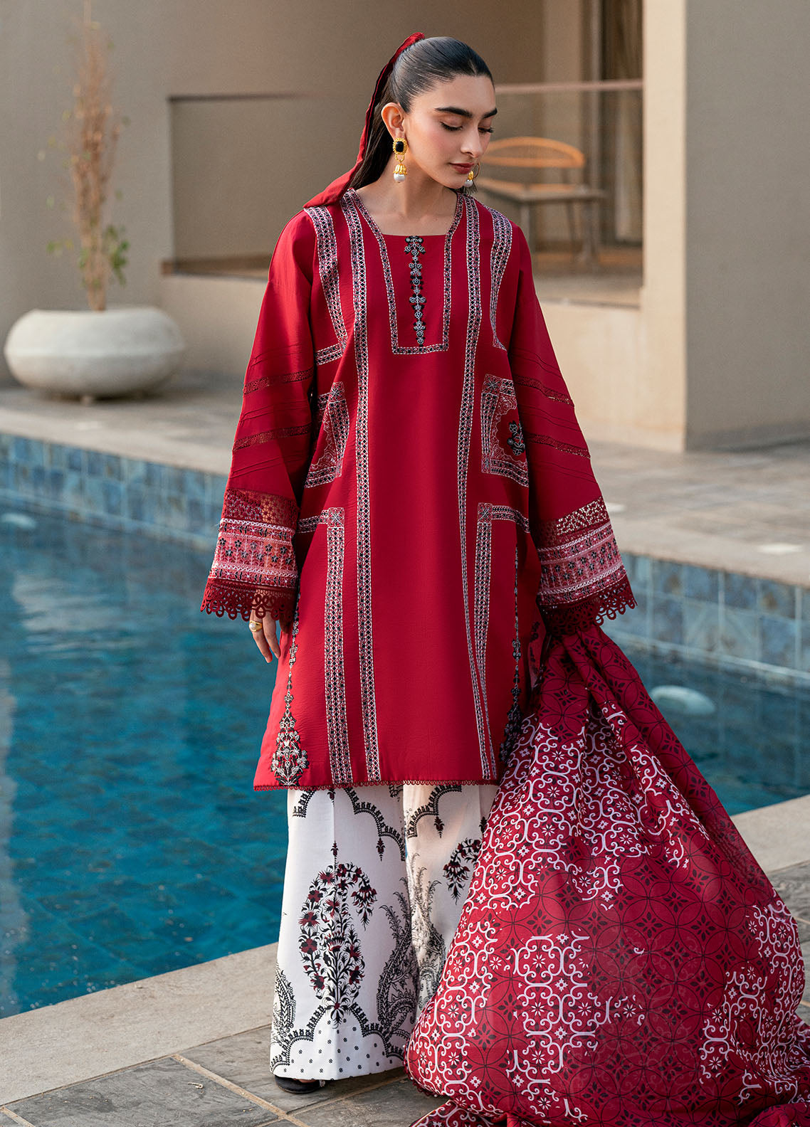 Sahane | Yaariyan Lawn Edit 25 | CT -20004 INA - Yaariyan -  Sahane Ladies Clothes - Original Designer Dress - House of Maryam