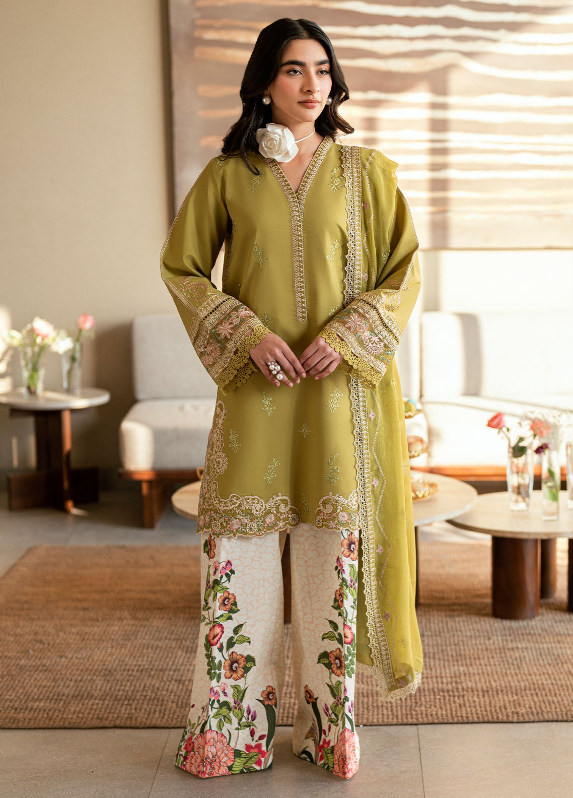 Sahane | Yaariyan Lawn Edit 25 | CT -20002 NIEVE - Yaariyan -  Sahane Ladies Clothes - Original Designer Dress - House of Maryam