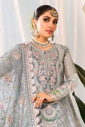 Maria B | Embroidered Collection 22 | Pearl Blue and Ash Pink (BD-2403) by Designer Maria B - House of Maryam - Pakistani Designer Ethnic Wear in {{ shop.shopifyCountryName }}