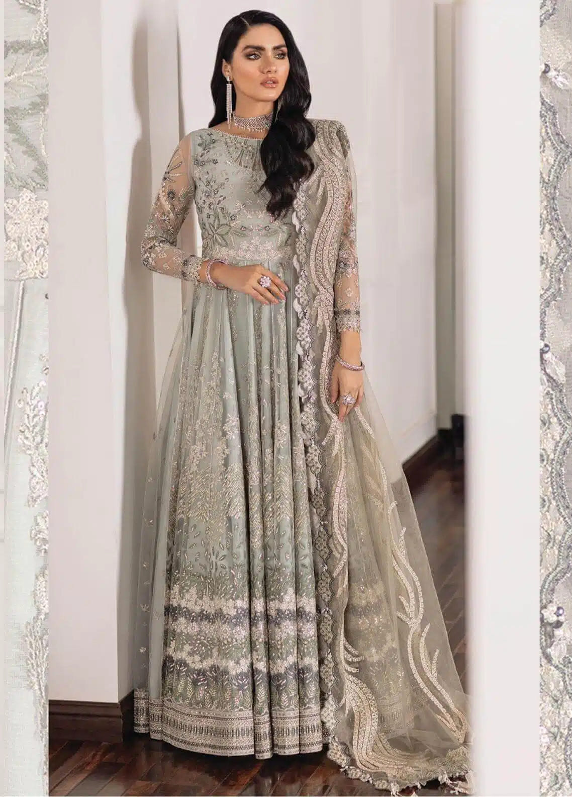 Baroque | Chantelle Embroidered | EC-03 -  Baroque Formal - Original Designer Dress - House of Maryam
