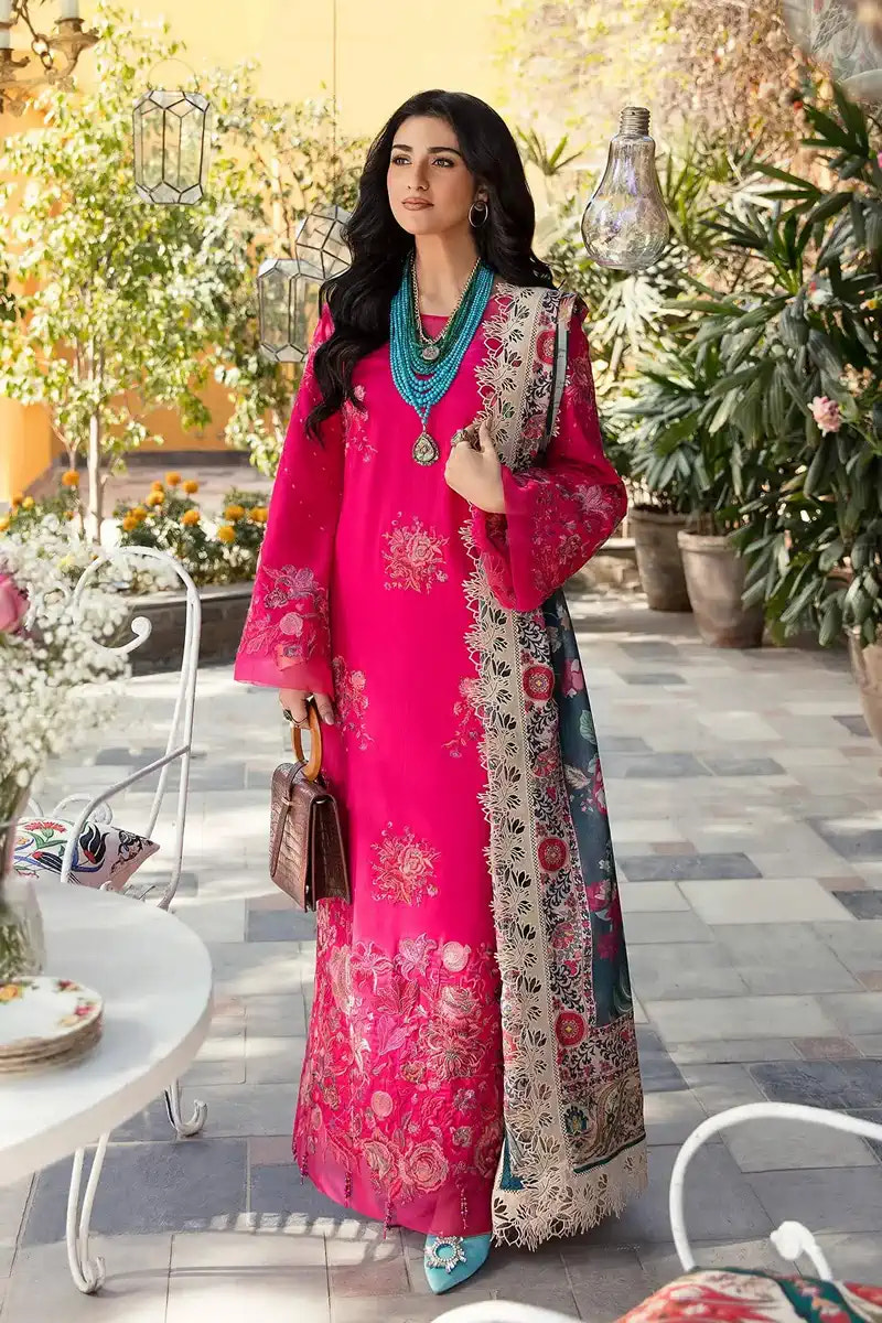 Nilofer Shahid | Luxury Lawn 2023 | Alyana -  Nilofer Shahid Luxury - Original Designer Dress - House of Maryam