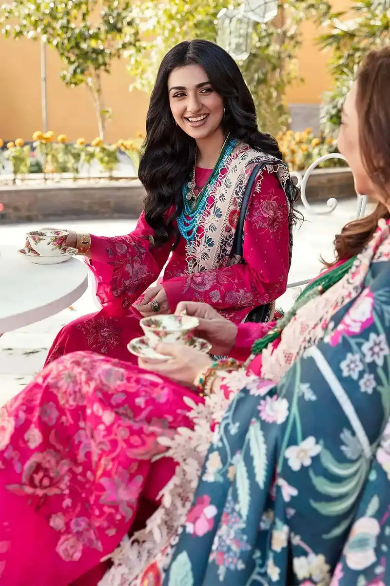 Nilofer Shahid | Luxury Lawn 2023 | Alyana -  Nilofer Shahid Luxury - Original Designer Dress - House of Maryam