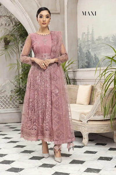 Alizeh | Embroidered Chiffon | Mahpera -  Alizeh Formal - Original Designer Dress - House of Maryam
