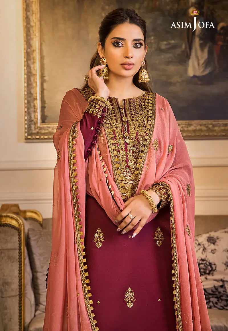 Asim Jofa | Maahru and Noori Collection23 | AJSM-15 by Designer Asim Jofa - House of Maryam - Pakistani Designer Ethnic Wear in {{ shop.shopifyCountryName }}