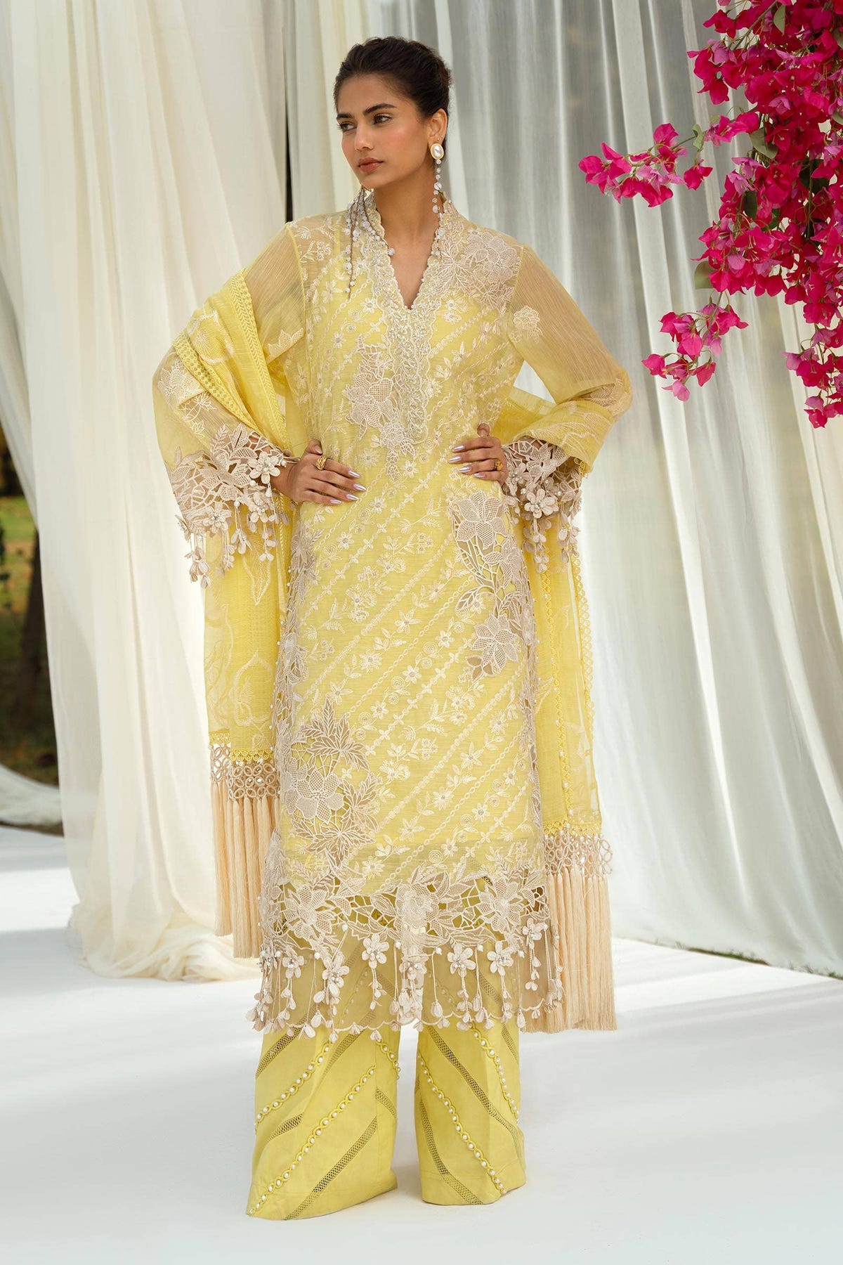 Sana Safinaz | Luxury Collection 24 | L241-010A-3CV -  Sana Safinaz Luxury - Original Designer Dress - House of Maryam