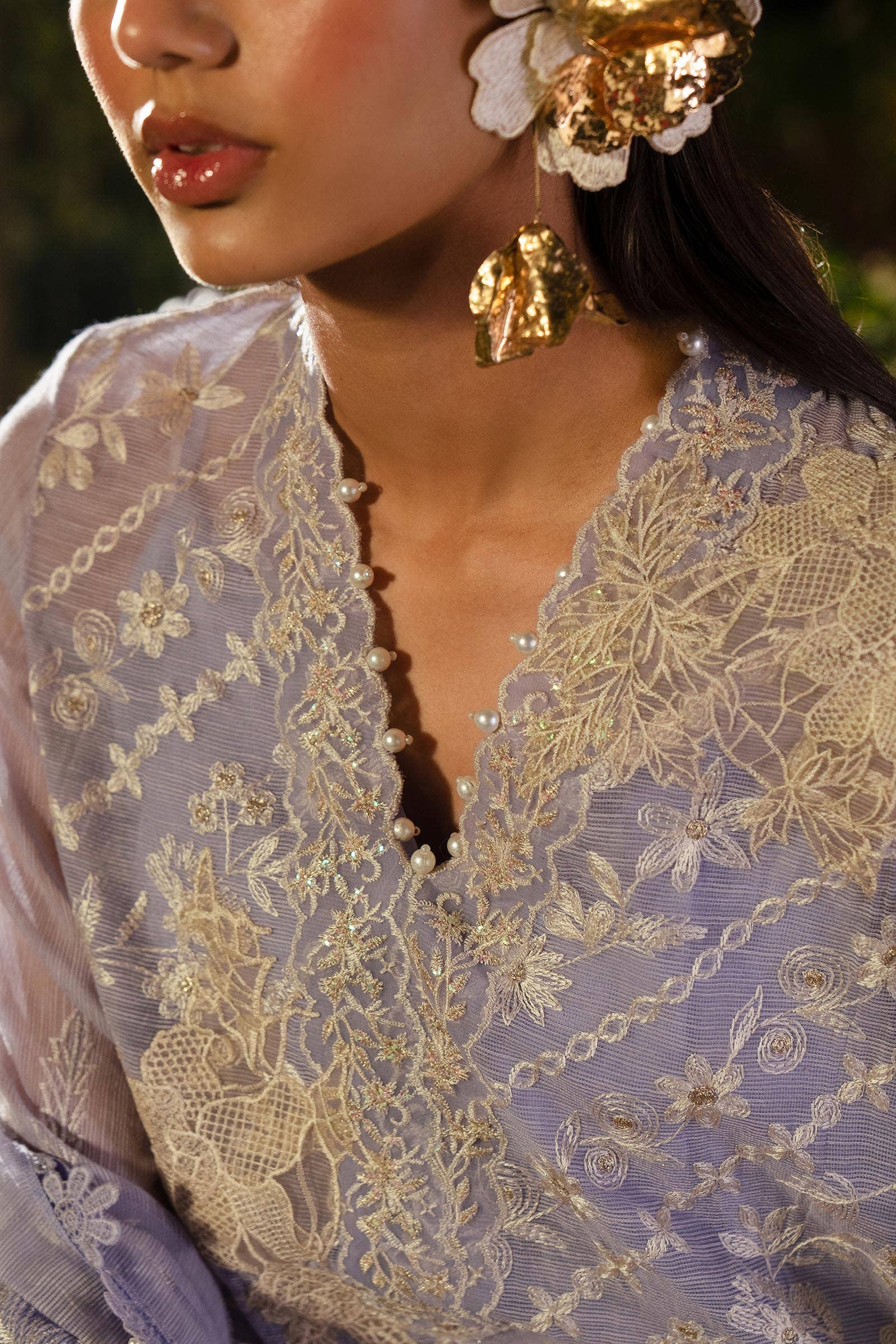 Sana Safinaz | Luxury Collection 24 | L241-010B-3CV by Designer Sana Safinaz - House of Maryam - Pakistani Designer Ethnic Wear in {{ shop.shopifyCountryName }}