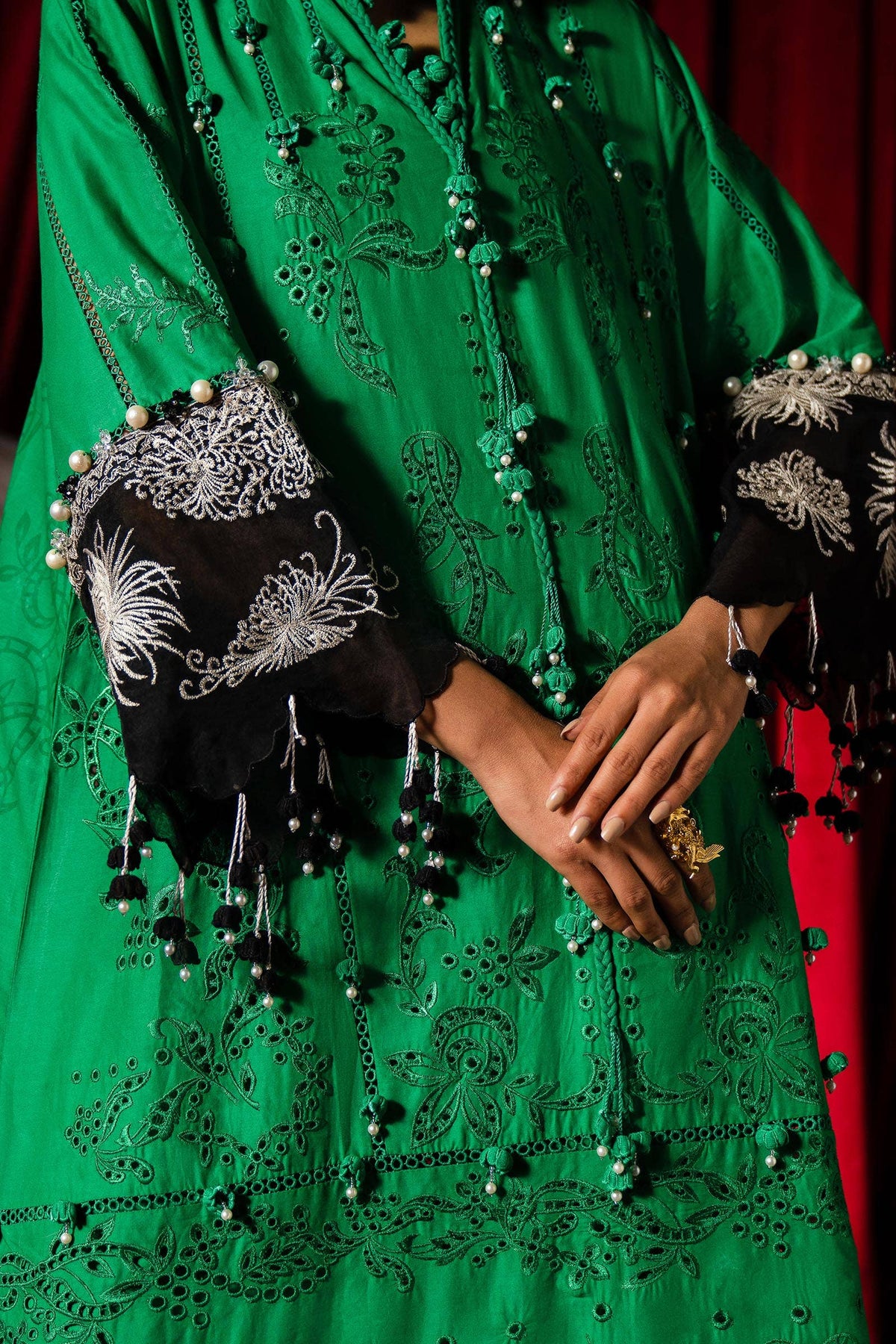 Sana Safinaz | Luxury Collection 24 | L241-001B-3CL -  Sana Safinaz Luxury - Original Designer Dress - House of Maryam