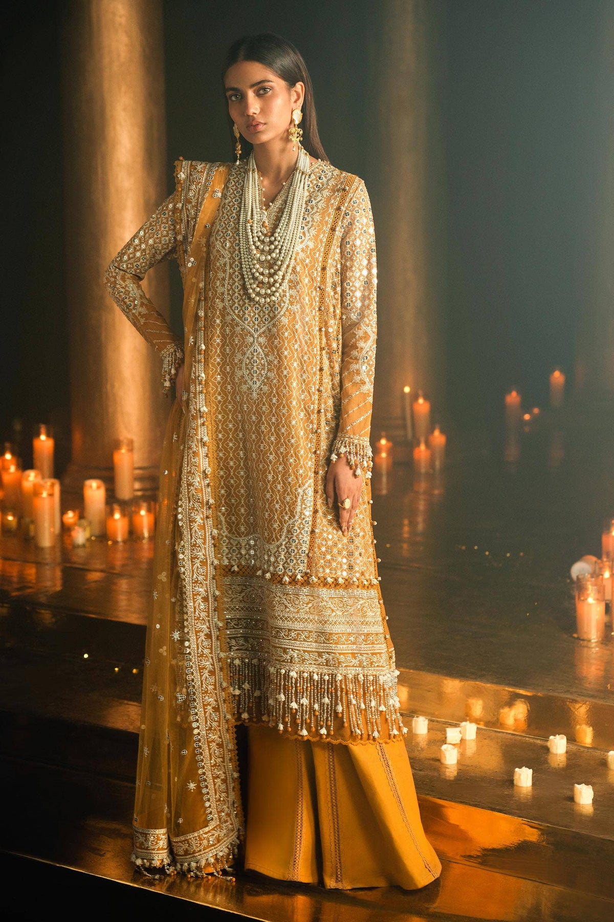Sana Safinaz | Luxury Collection 24 | L241-002B-3CT -  Sana Safinaz Luxury - Original Designer Dress - House of Maryam