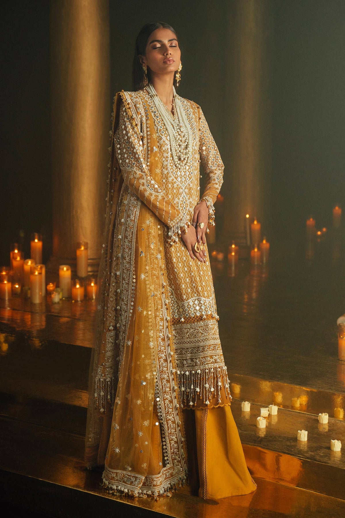 Sana Safinaz | Luxury Collection 24 | L241-002B-3CT -  Sana Safinaz Luxury - Original Designer Dress - House of Maryam