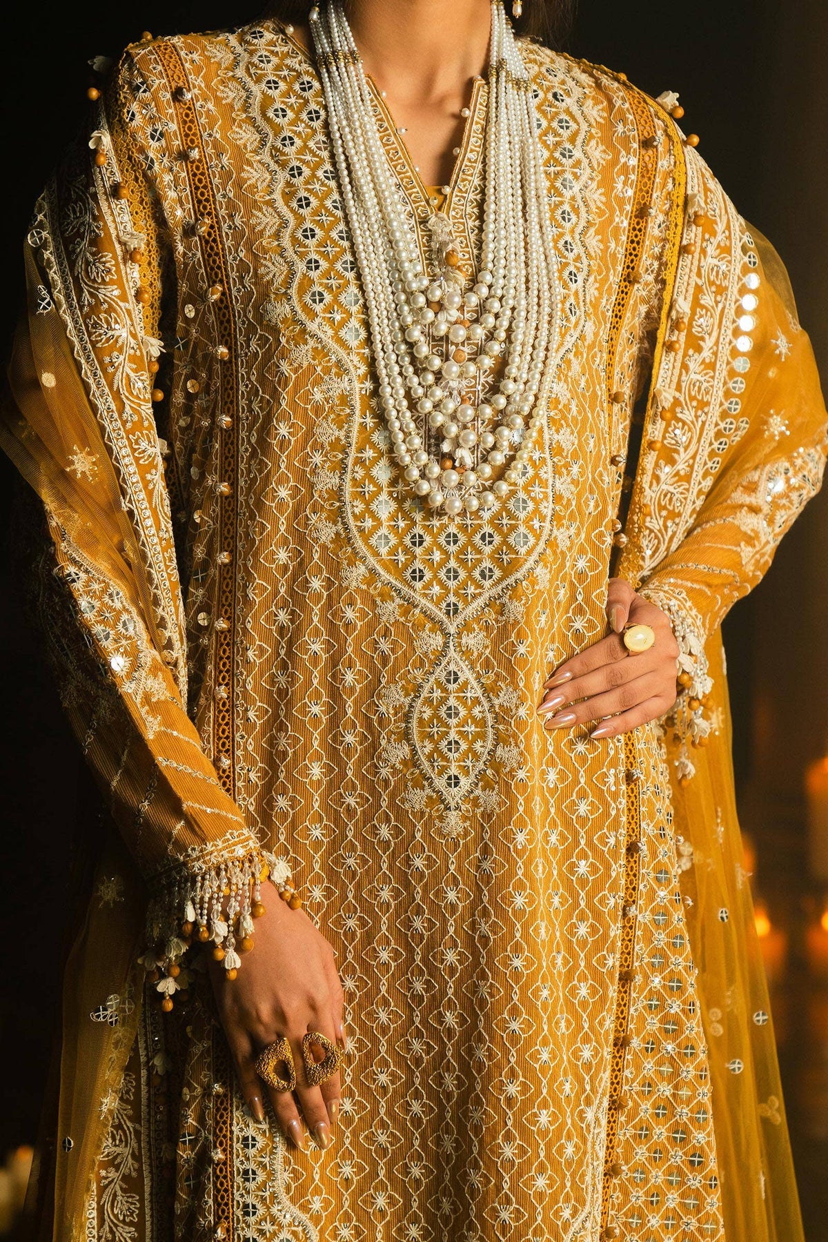 Sana Safinaz | Luxury Collection 24 | L241-002B-3CT -  Sana Safinaz Luxury - Original Designer Dress - House of Maryam
