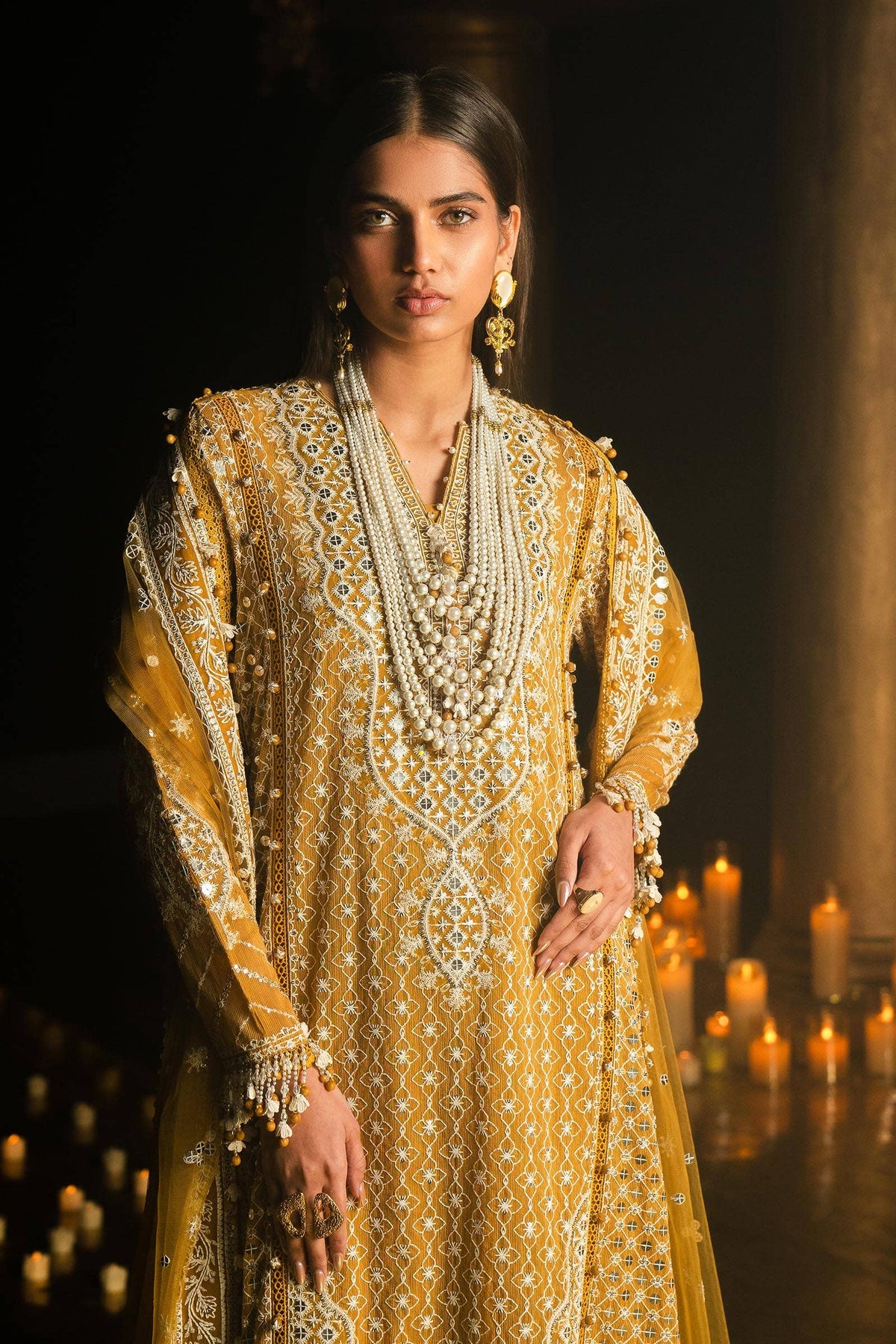 Sana Safinaz | Luxury Collection 24 | L241-002B-3CT -  Sana Safinaz Luxury - Original Designer Dress - House of Maryam