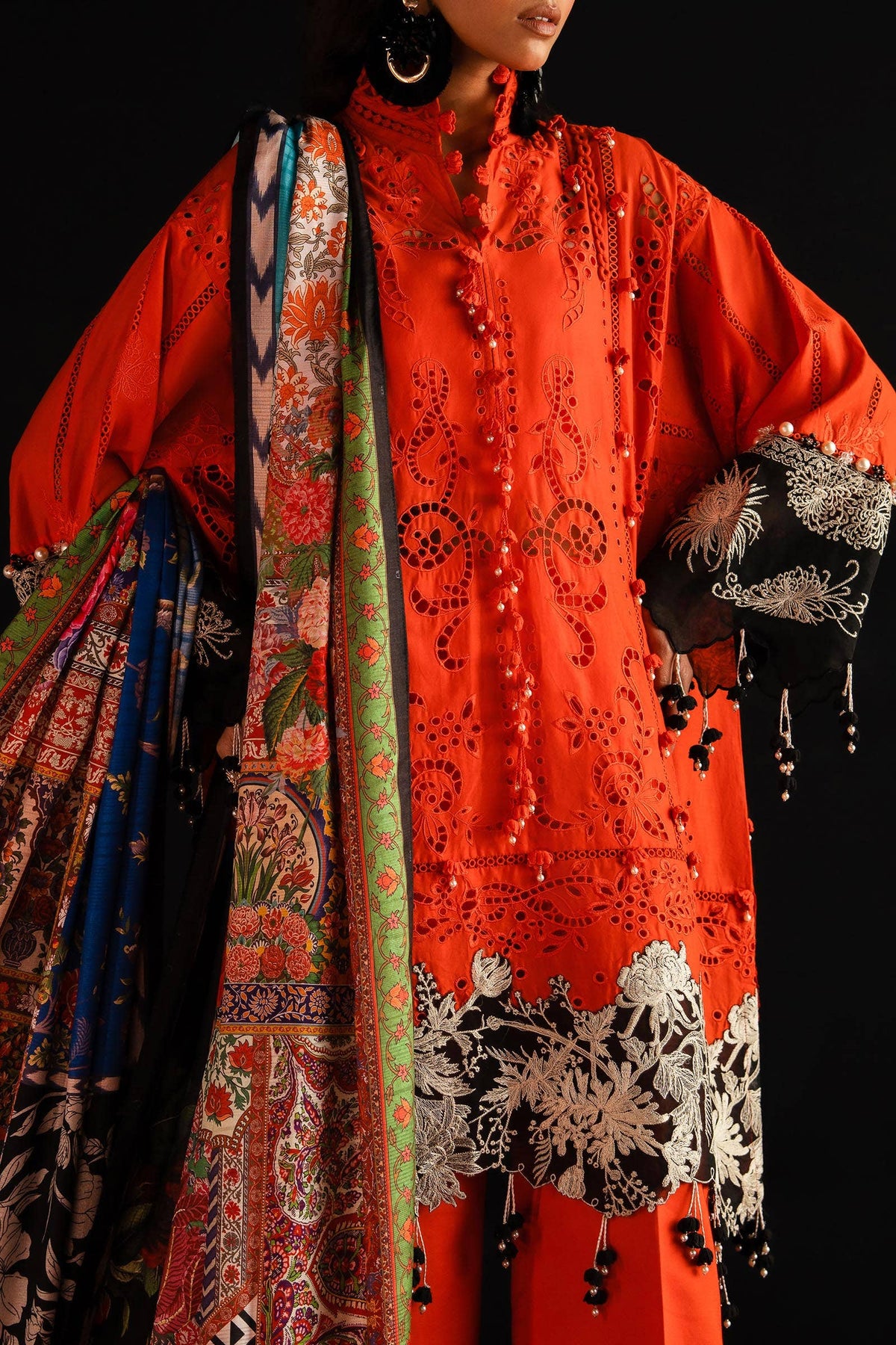 Sana Safinaz | Luxury Collection 24 | L241-001A-3CL -  Sana Safinaz Luxury - Original Designer Dress - House of Maryam