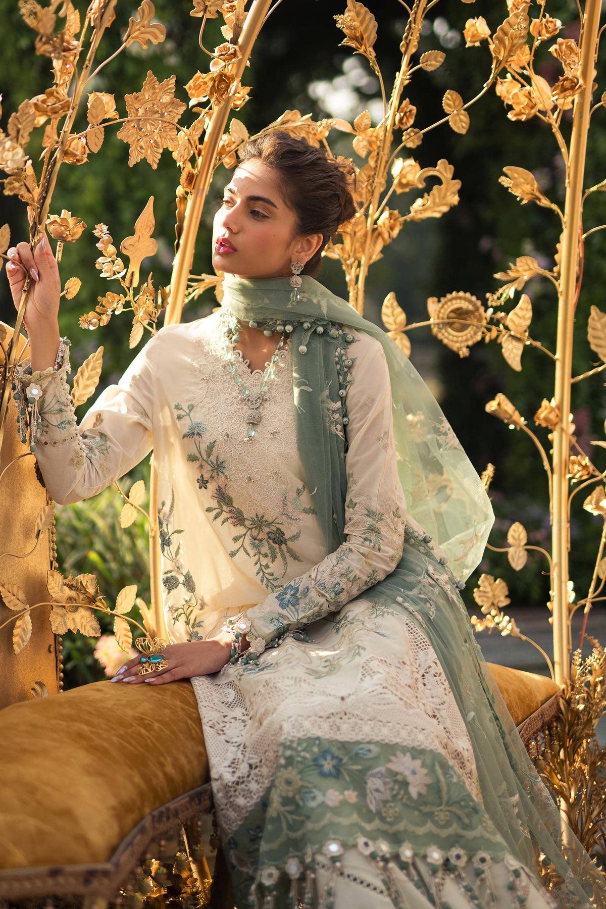 Sana Safinaz | Luxury Collection 24 | L241-003A-3CT -  Sana Safinaz Luxury - Original Designer Dress - House of Maryam