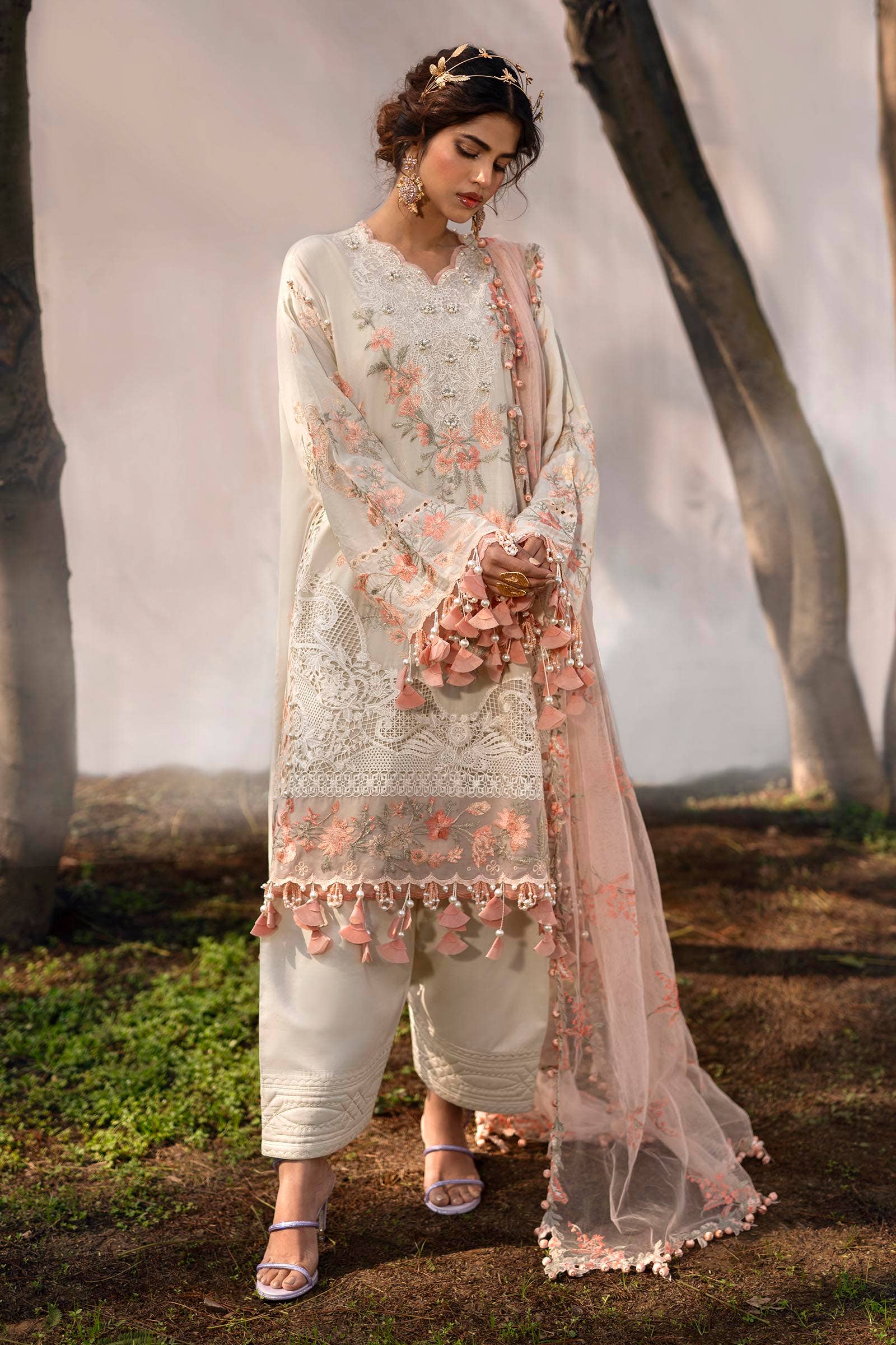 Sana Safinaz | Luxury Collection 24 | L241-003B-3CT -  Sana Safinaz Luxury -  House of Maryam