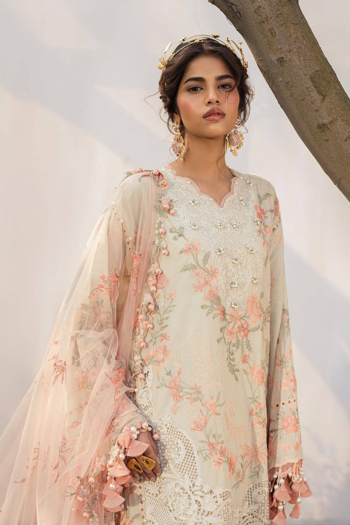 Sana Safinaz | Luxury Collection 24 | L241-003B-3CT -  Sana Safinaz Luxury - Original Designer Dress - House of Maryam