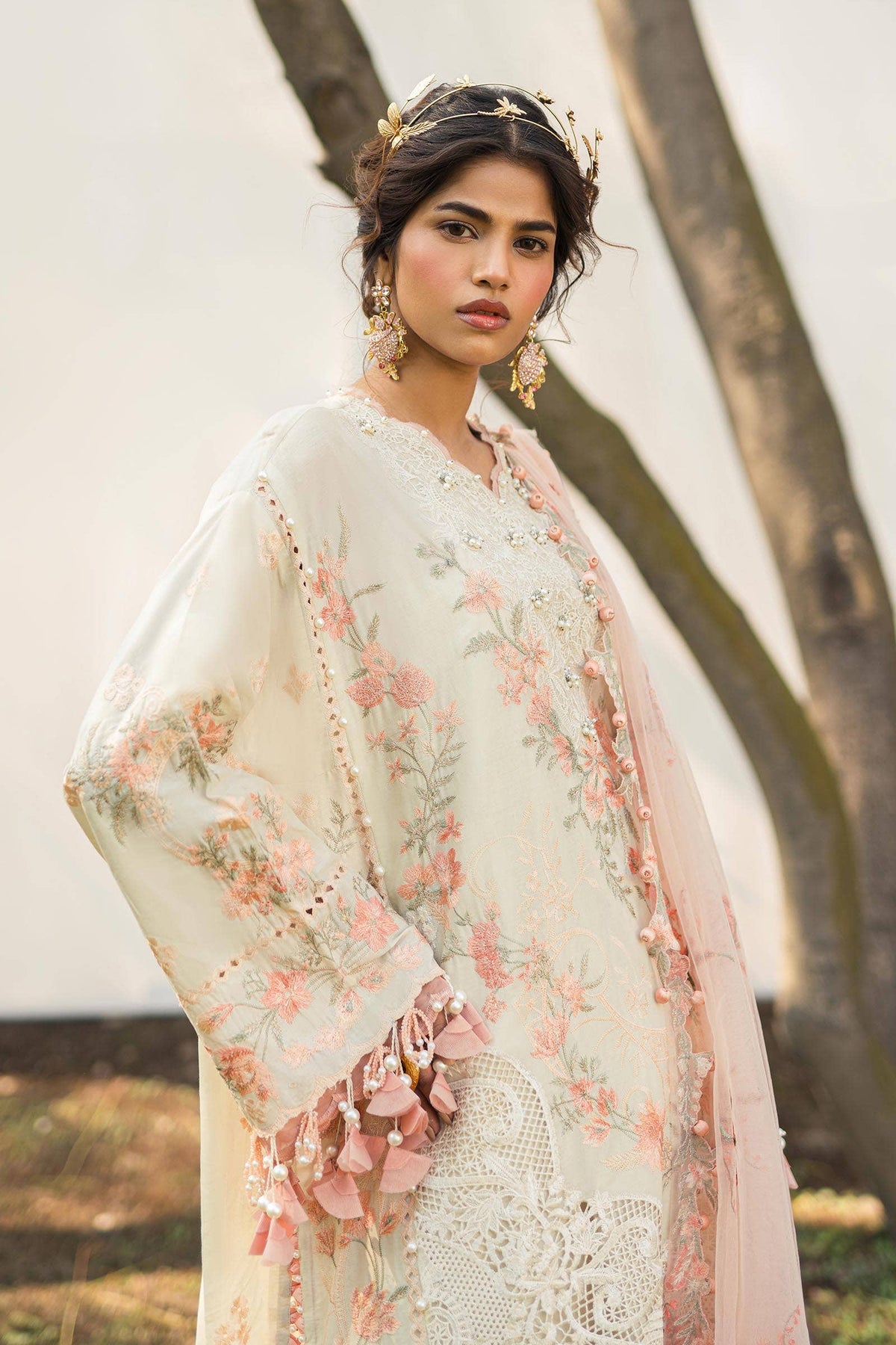 Sana Safinaz | Luxury Collection 24 | L241-003B-3CT -  Sana Safinaz Luxury - Original Designer Dress - House of Maryam