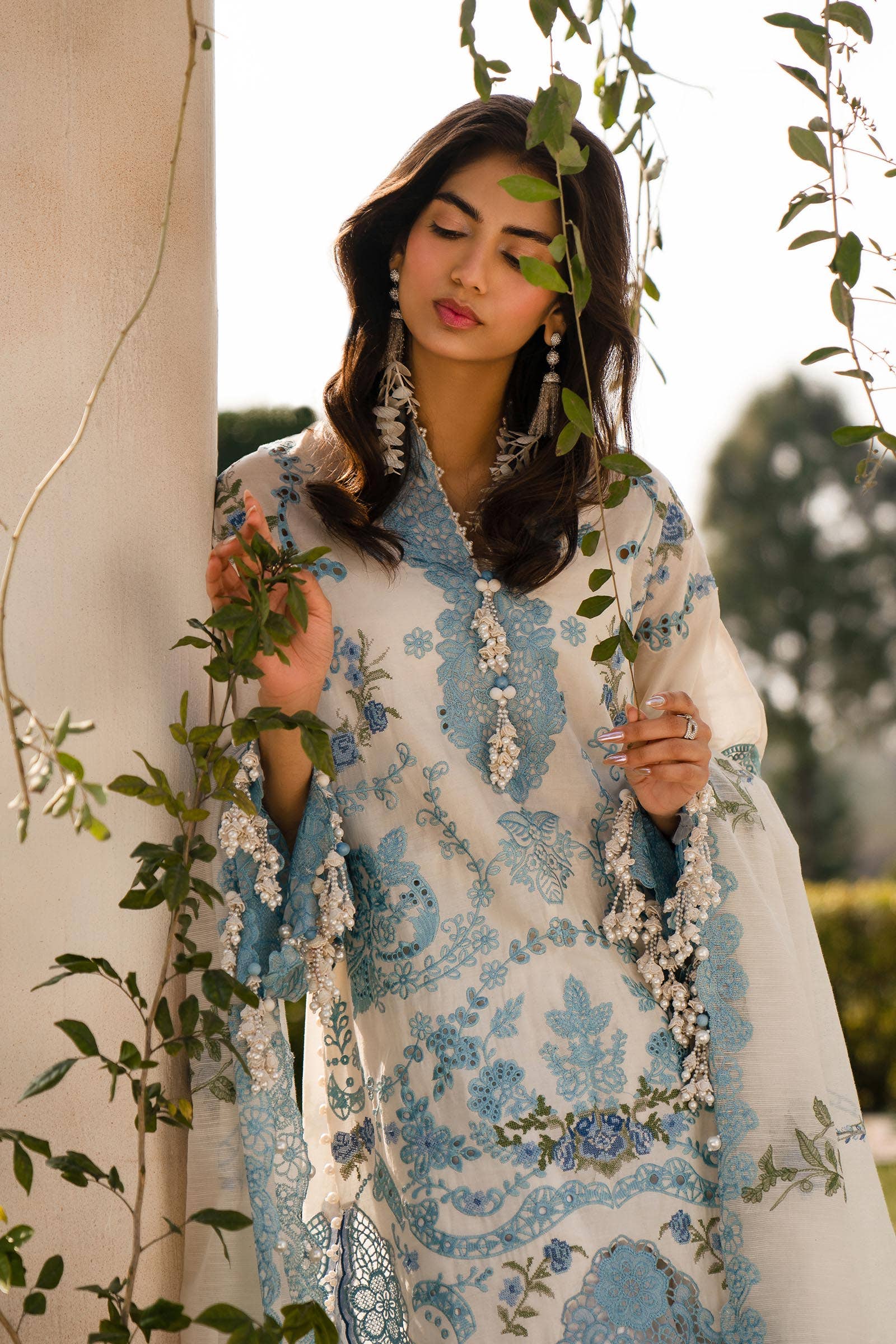 Sana Safinaz | Luxury Collection 24 | L241-004A-3CV by Designer Sana Safinaz - House of Maryam - Pakistani Designer Ethnic Wear in {{ shop.shopifyCountryName }}