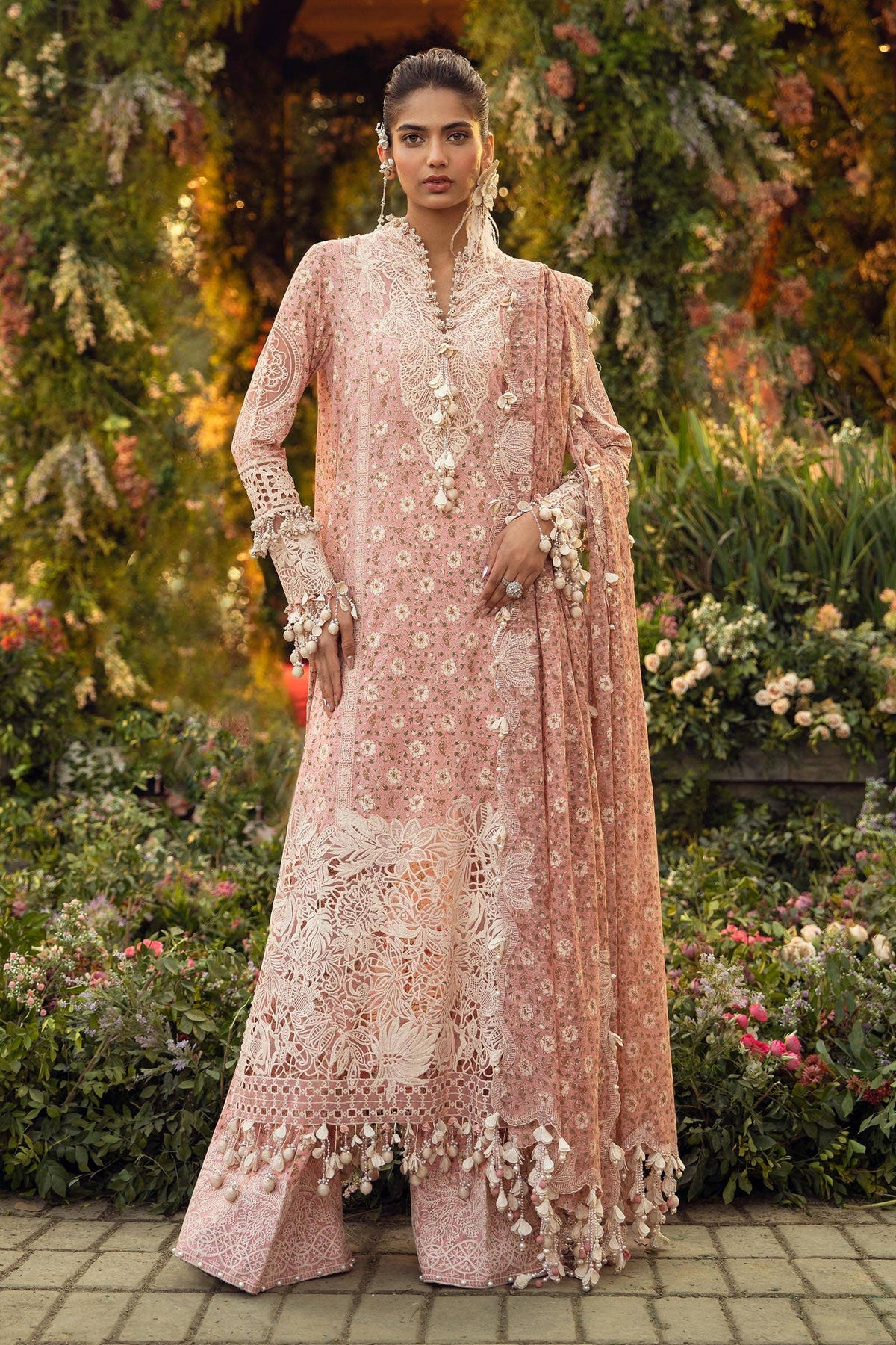 Sana Safinaz | Luxury Collection 24 | L241-005A-3CU -  Sana Safinaz Luxury - Original Designer Dress - House of Maryam
