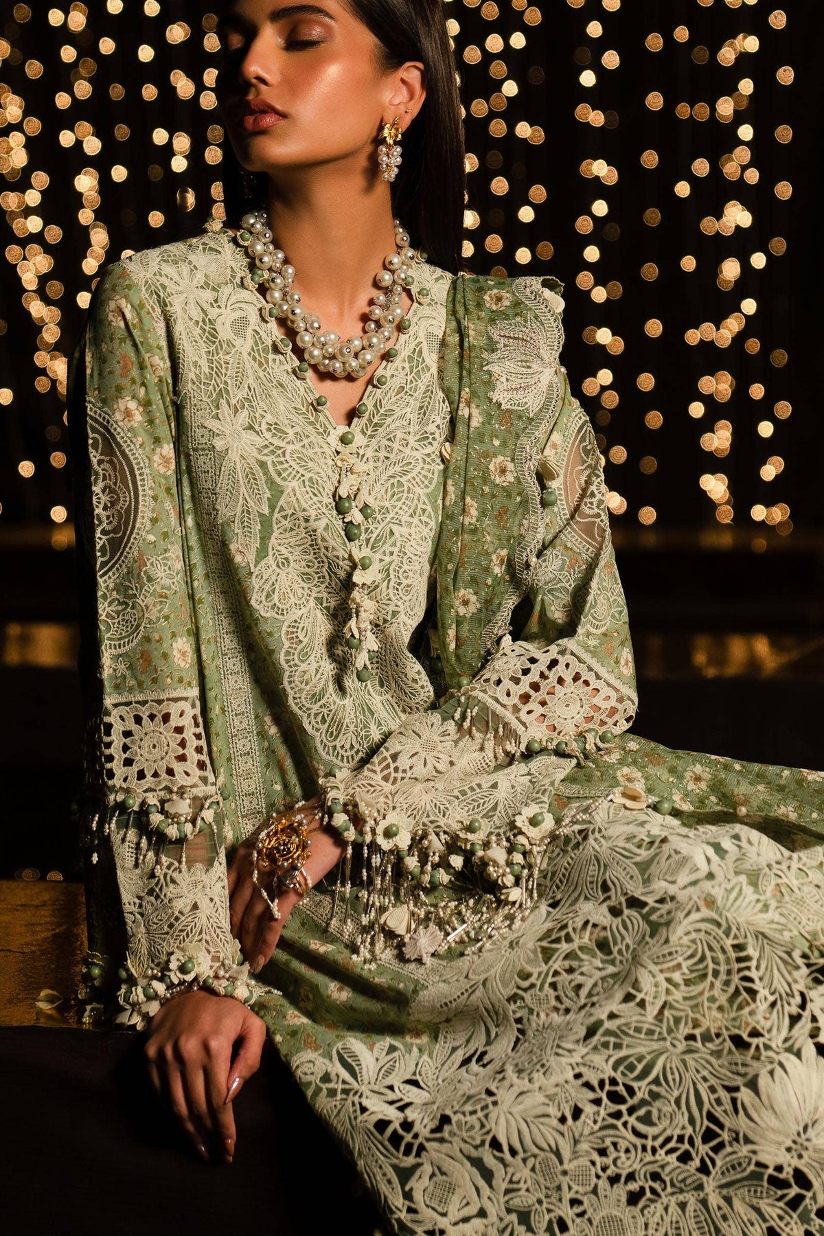 Sana Safinaz | Luxury Collection 24 | L241-005B-3CU -  Sana Safinaz Luxury - Original Designer Dress - House of Maryam
