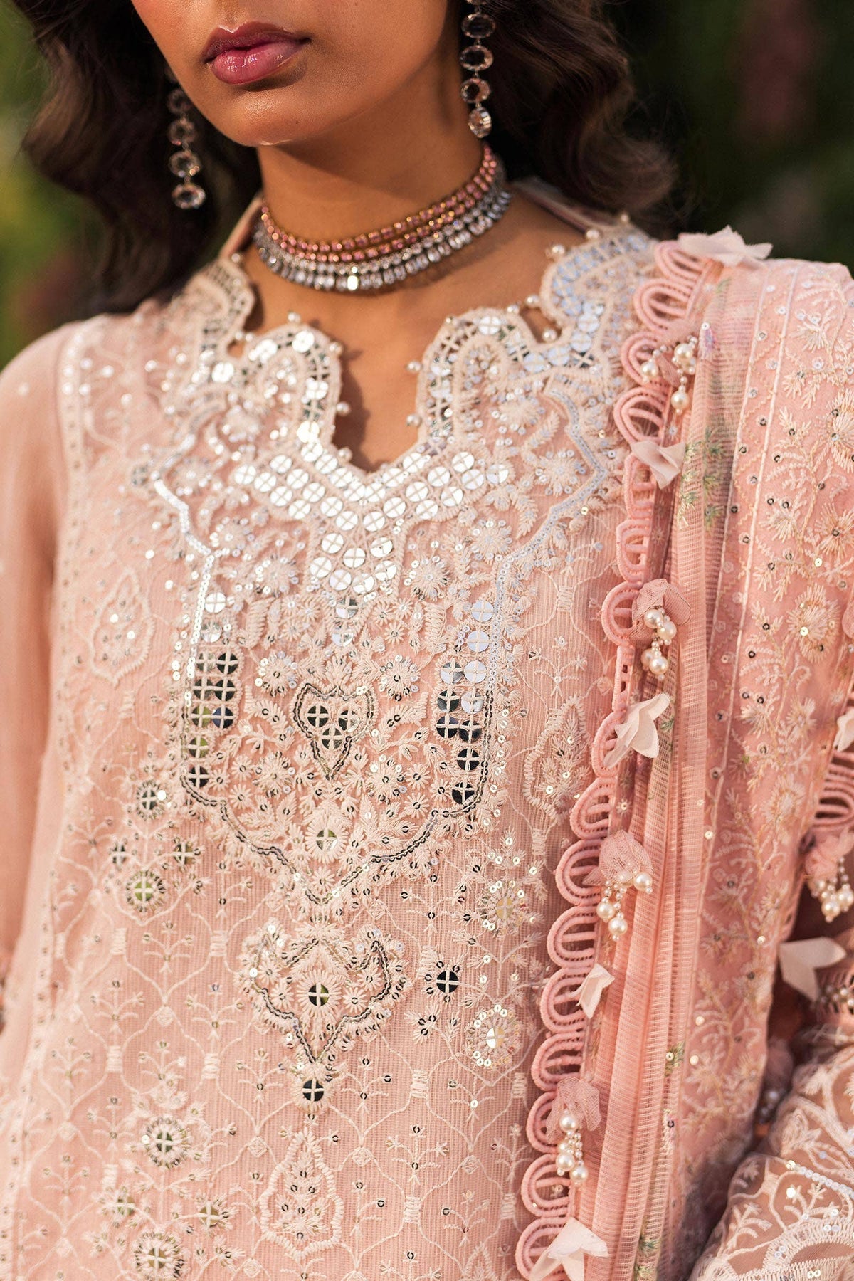 Sana Safinaz | Luxury Collection 24 | L241-006A-3CV -  Sana Safinaz Luxury - Original Designer Dress - House of Maryam