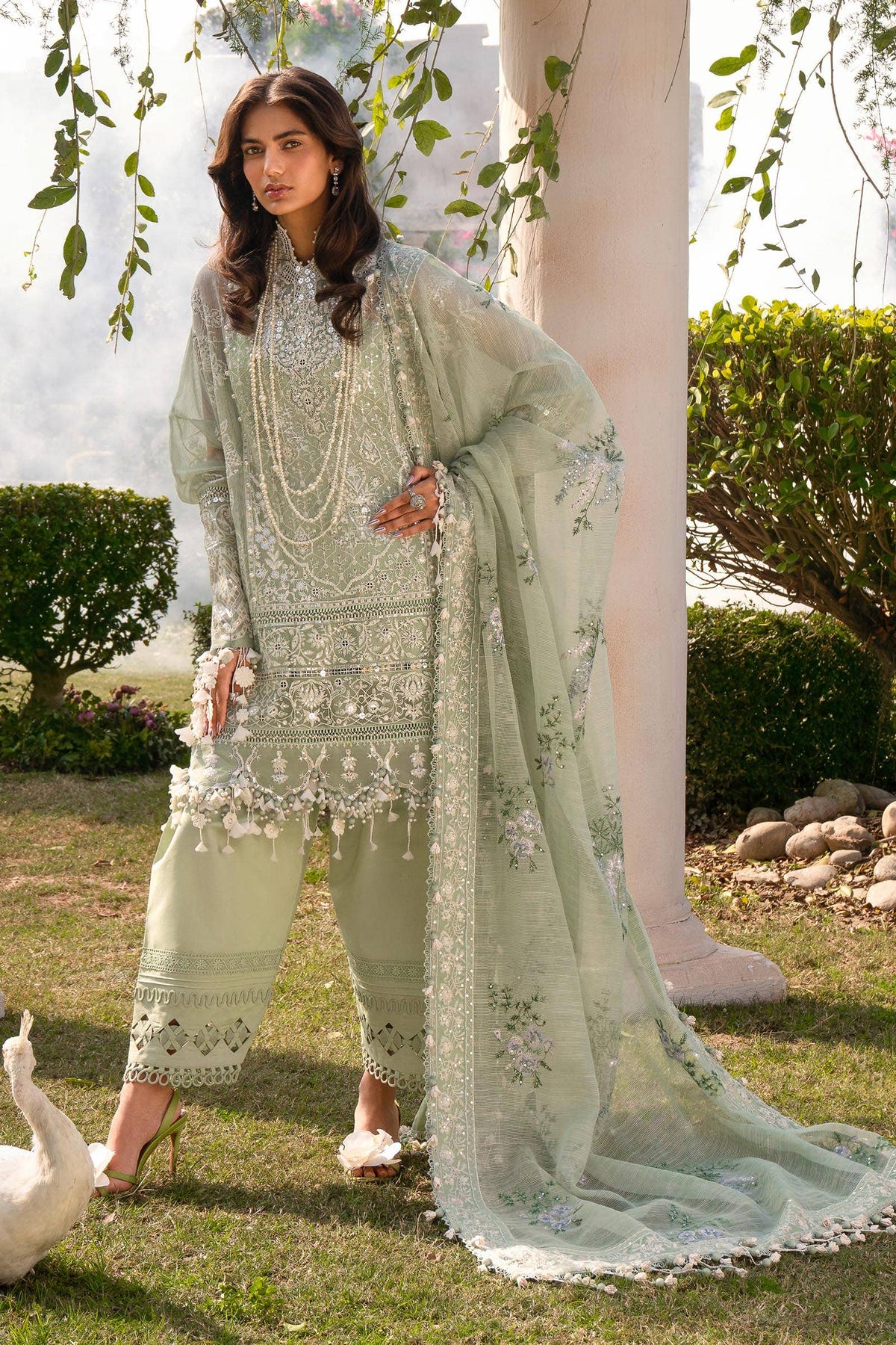 Sana Safinaz | Luxury Collection 24 | L241-006B-3CV -  Sana Safinaz Luxury - Original Designer Dress - House of Maryam