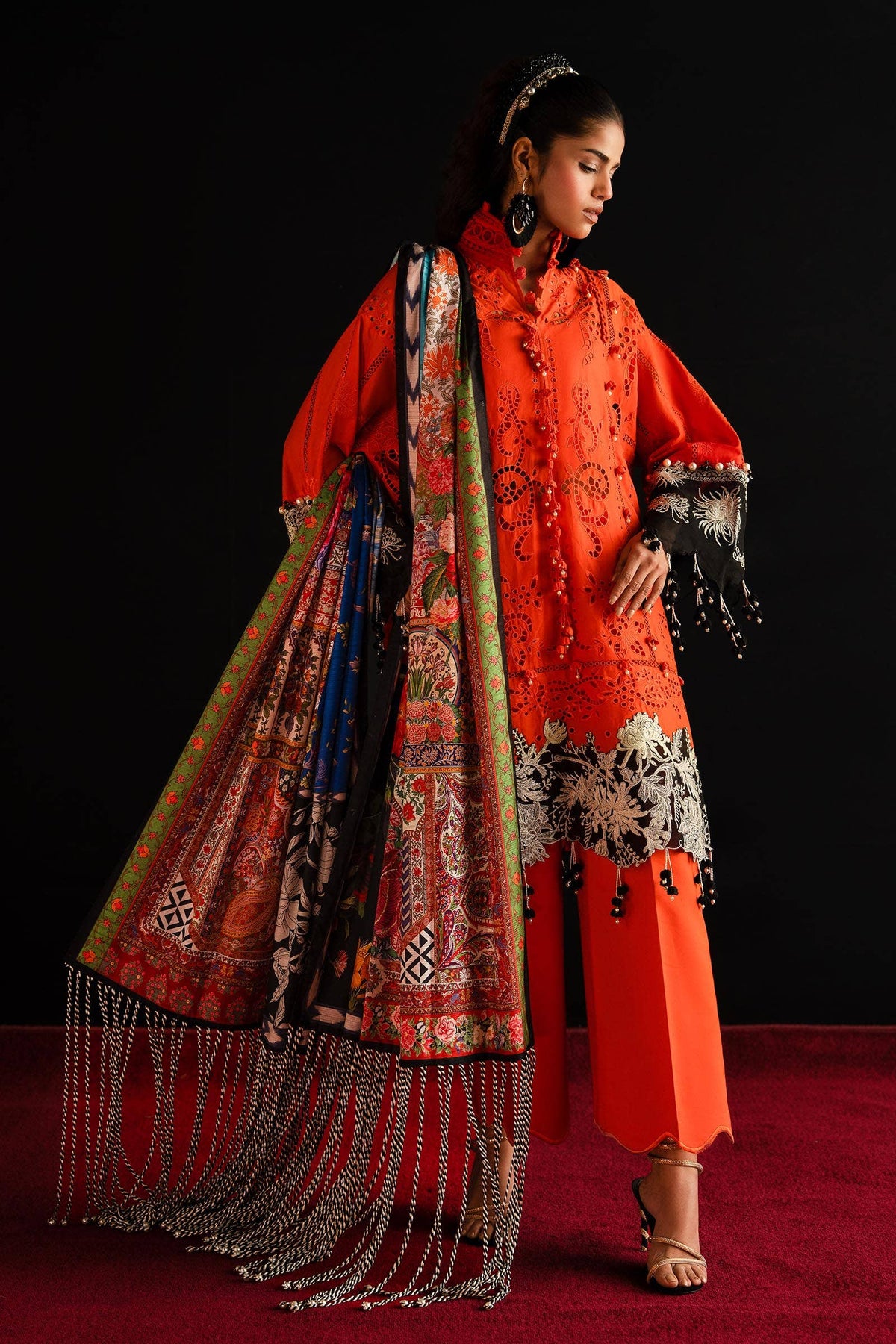 Sana Safinaz | Luxury Collection 24 | L241-001A-3CL -  Sana Safinaz Luxury - Original Designer Dress - House of Maryam