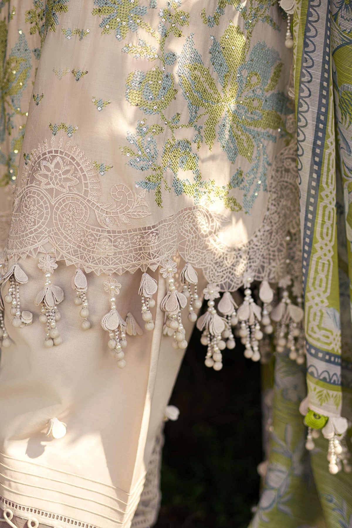 Sana Safinaz | Luxury Collection 24 | L241-008A-3CV -  Sana Safinaz Luxury - Original Designer Dress - House of Maryam