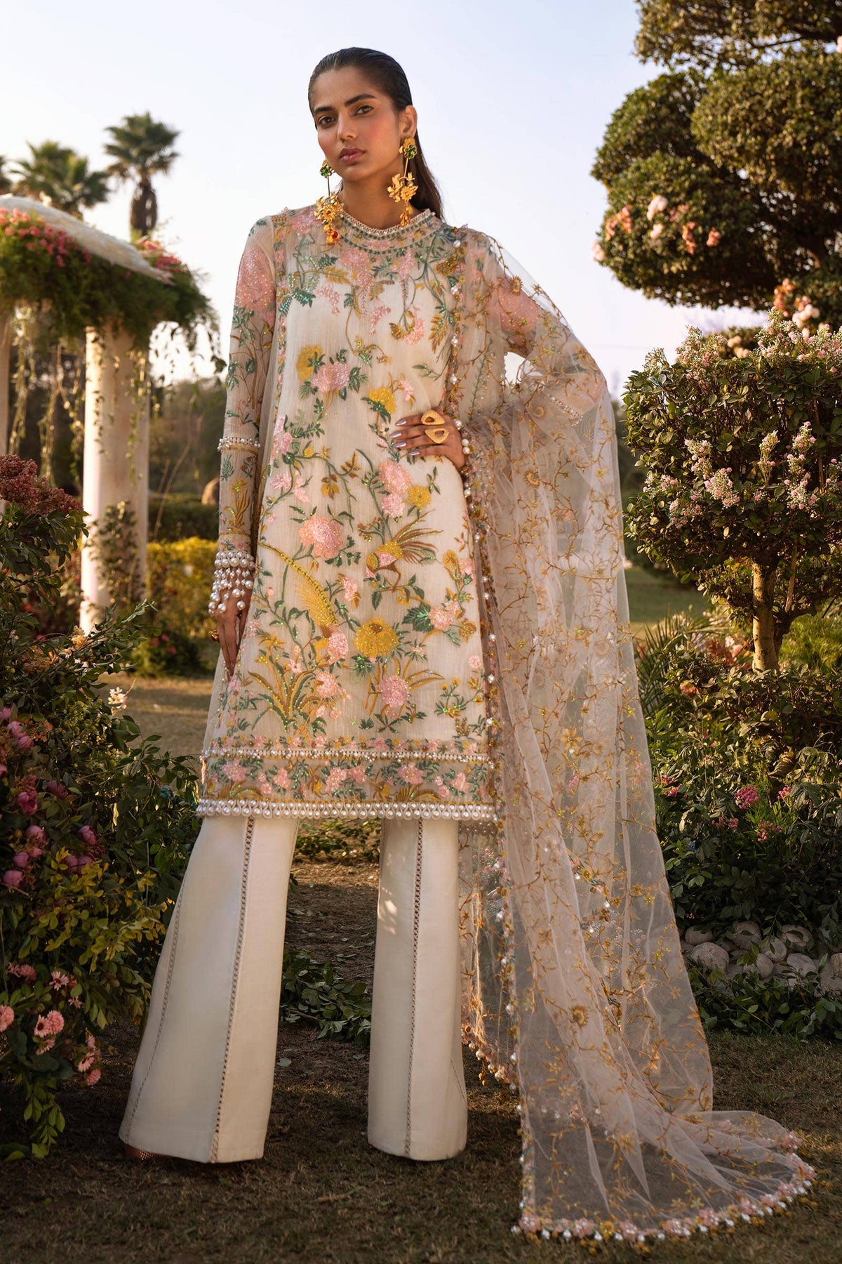 Sana Safinaz | Luxury Collection 24 | L241-009A-3CT -  Sana Safinaz Luxury - Original Designer Dress - House of Maryam