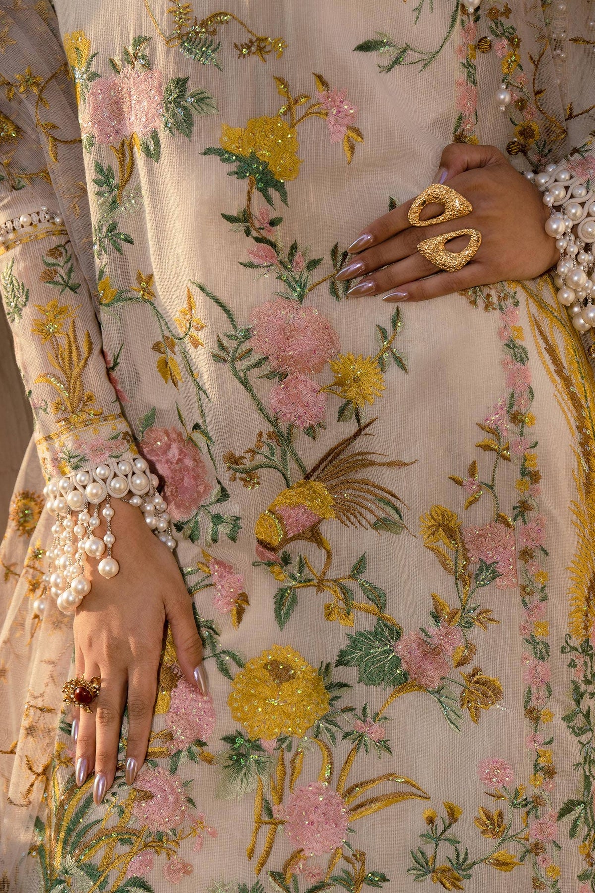 Sana Safinaz | Luxury Collection 24 | L241-009A-3CT -  Sana Safinaz Luxury - Original Designer Dress - House of Maryam