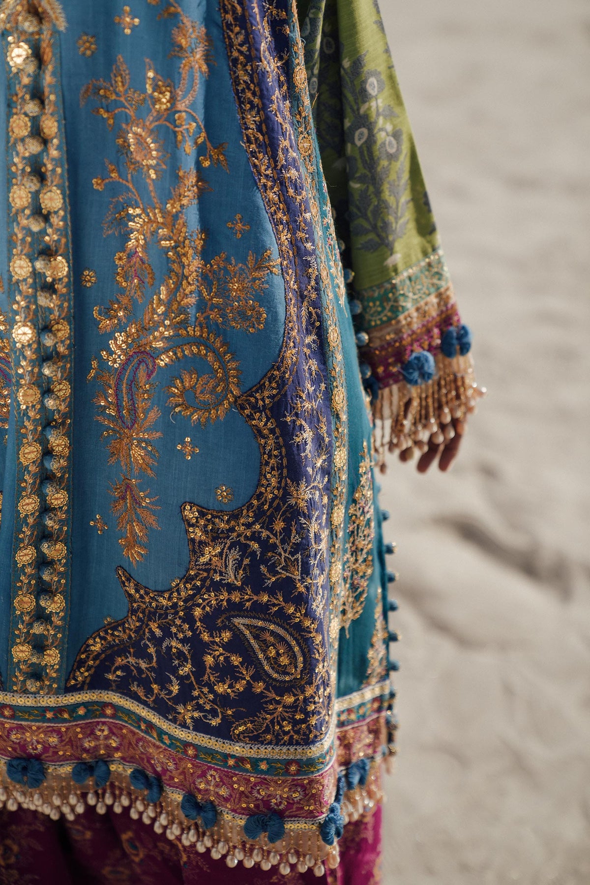 Sana Safinaz | Winter Shawl 24 | S241-002B-3CP -  Sana Safinaz Ladies Clothes - Original Designer Dress - House of Maryam
