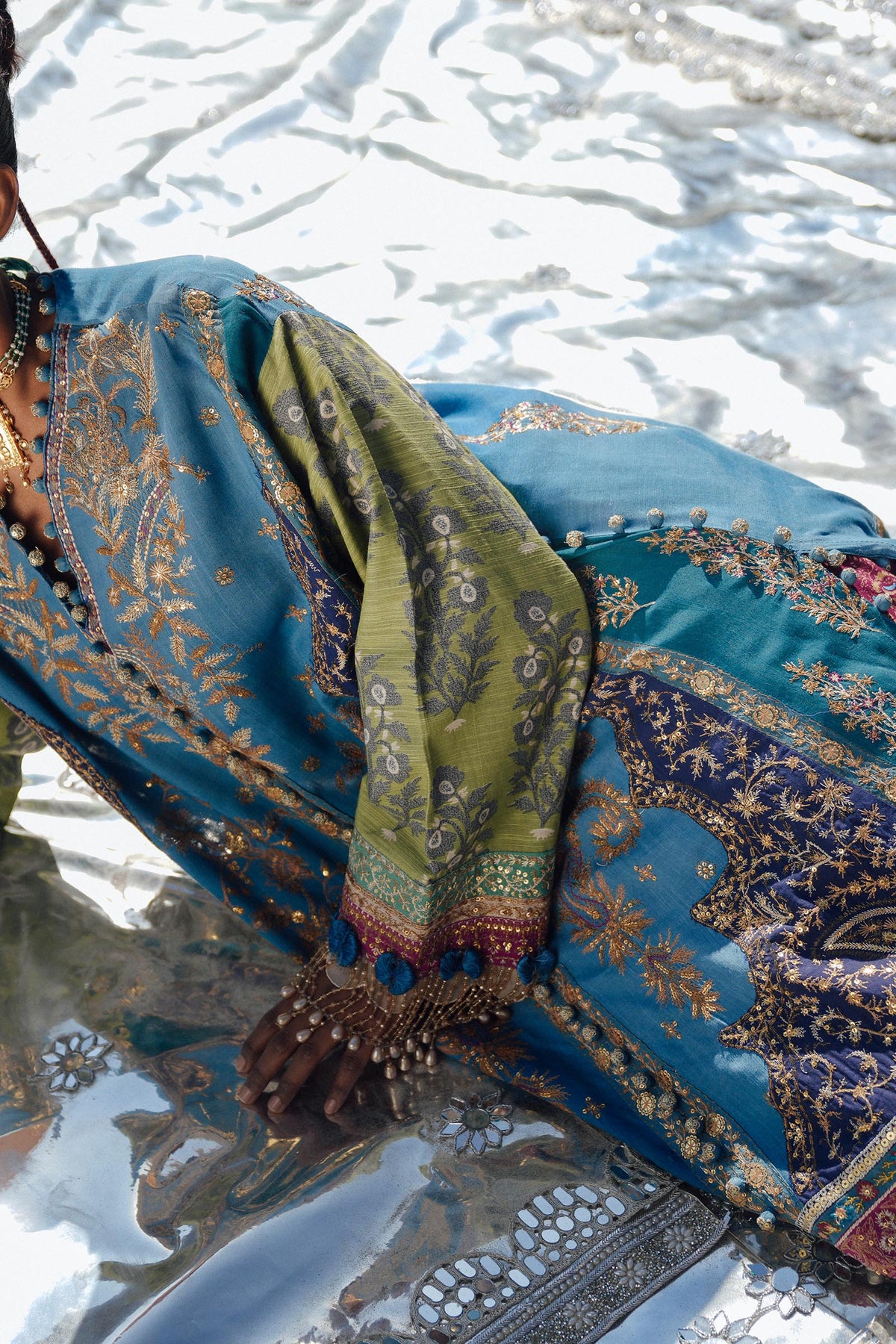 Sana Safinaz | Winter Shawl 24 | S241-002B-3CP -  Sana Safinaz Ladies Clothes - Original Designer Dress - House of Maryam