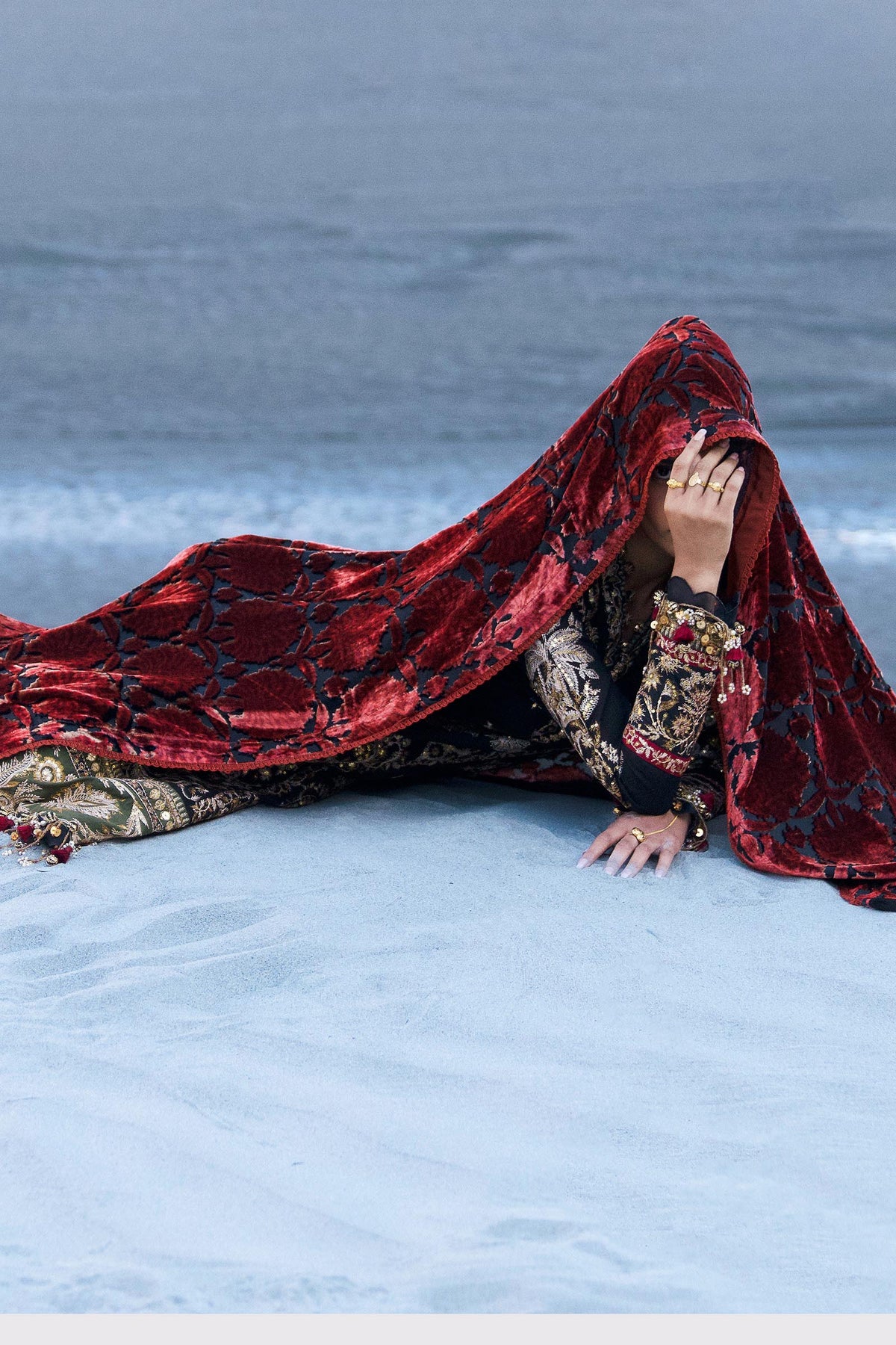 Sana Safinaz | Winter Shawl 24 | S241-001A-3CP -  Sana Safinaz Ladies Clothes - Original Designer Dress - House of Maryam