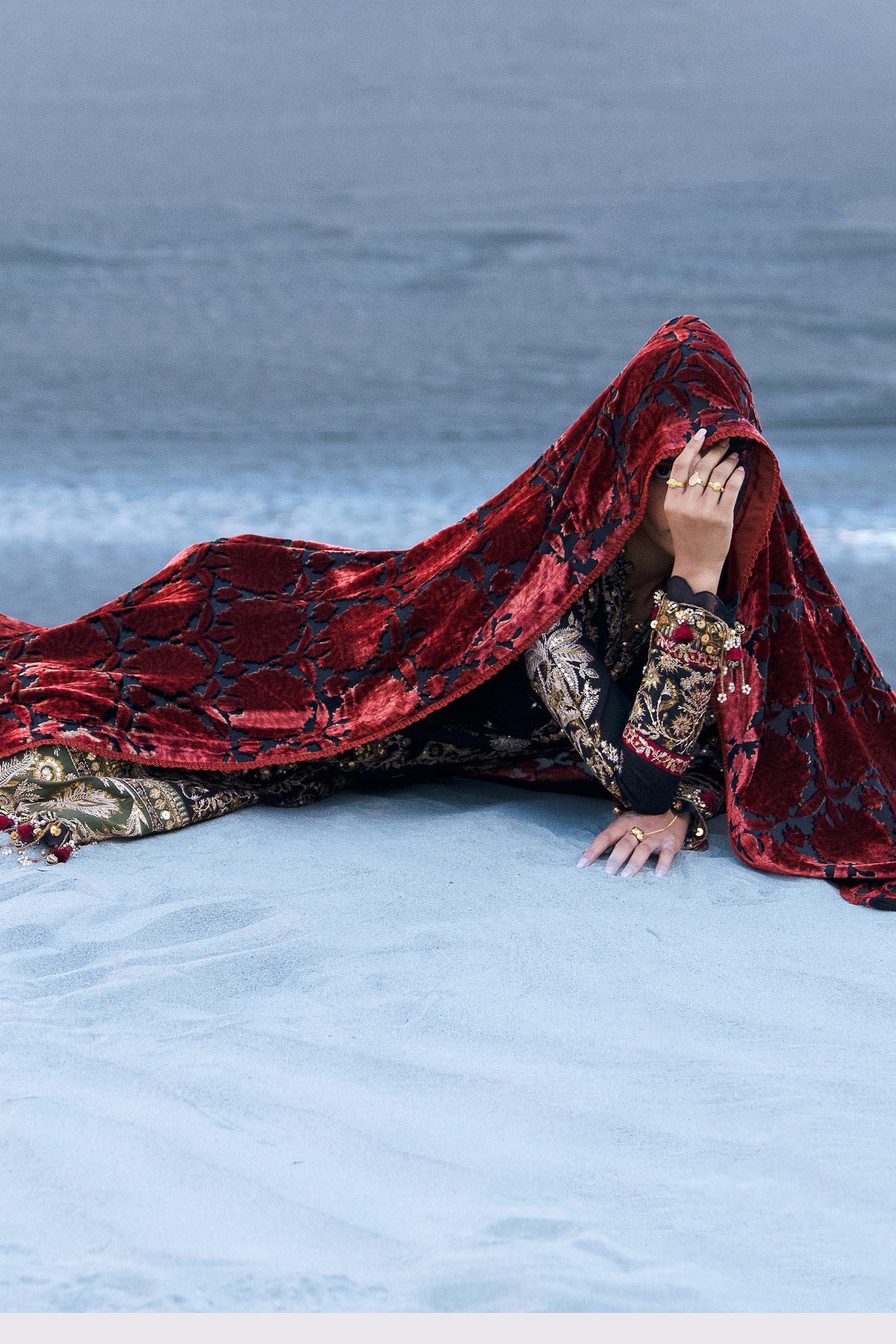 Sana Safinaz | Winter Shawl 24 | S241-001A-3CP -  Sana Safinaz Ladies Clothes -  House of Maryam
